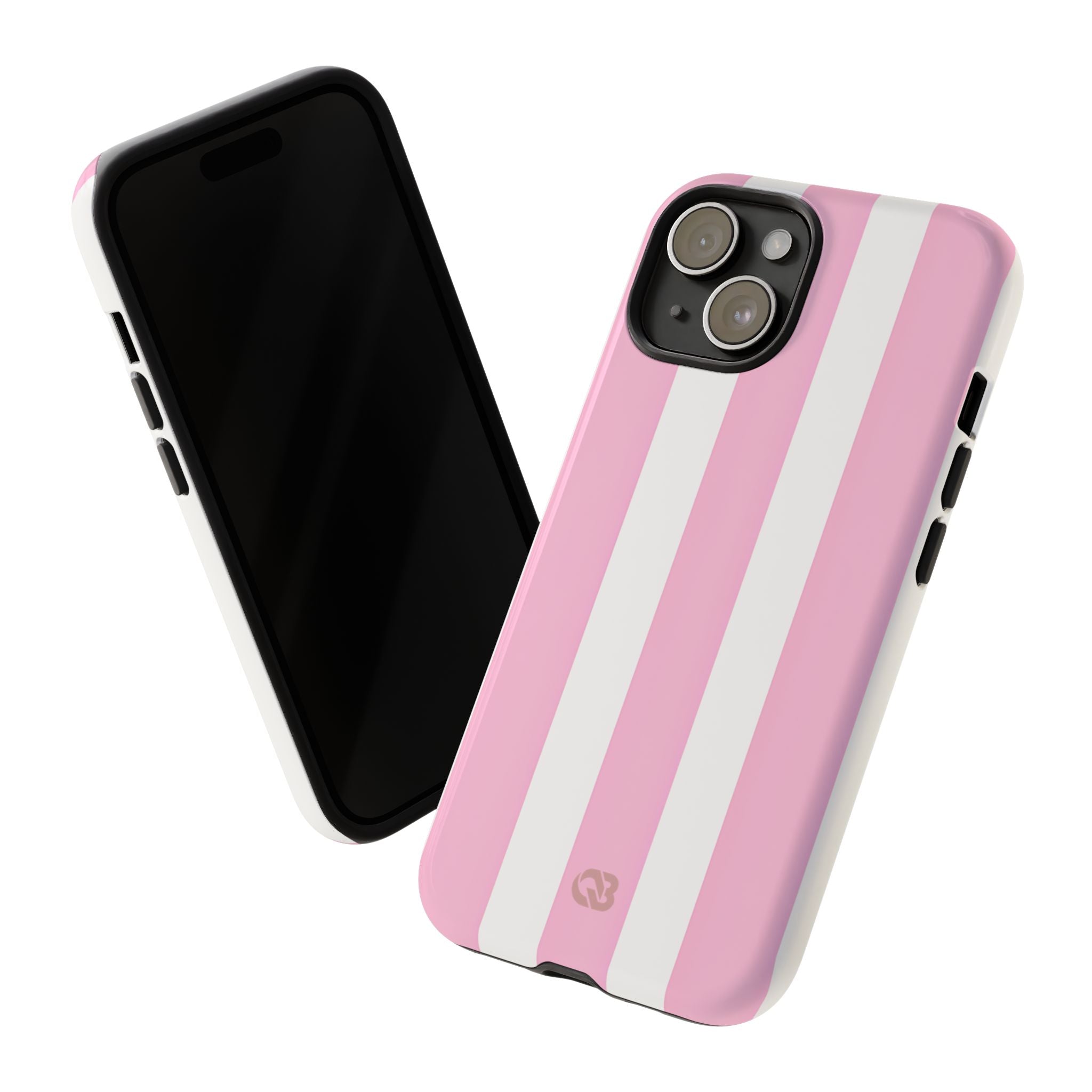 Soft Pink Stripe · Tough Coque de téléphone pour iPhone