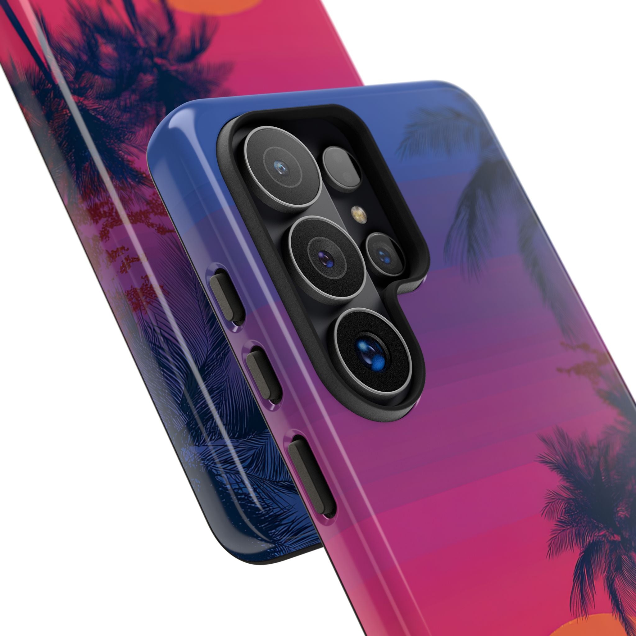 Neon Horizon Palms · Tough Phone Case for Samsung