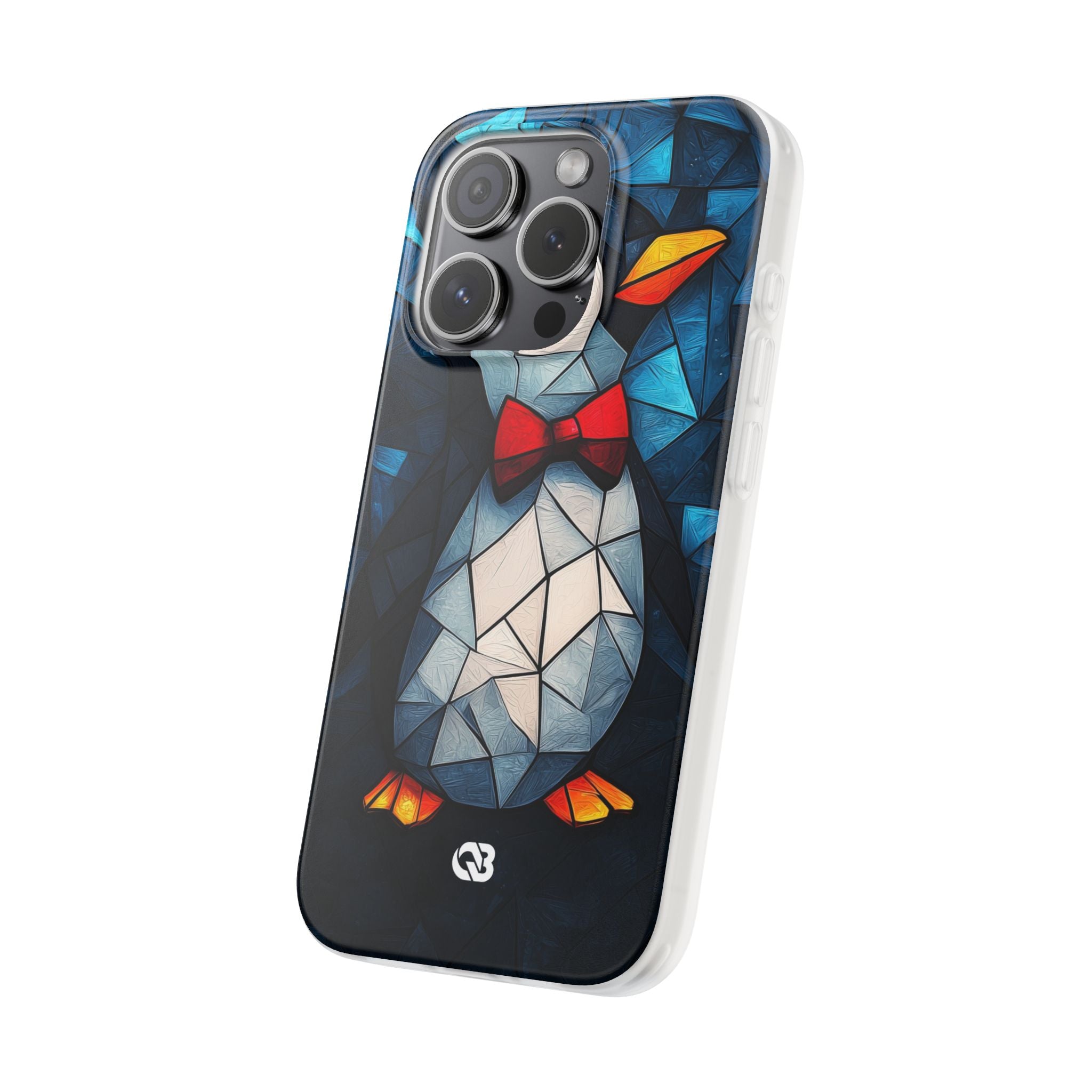 Mosaic Bowtie Penguin · Soft Phone Case for iPhone