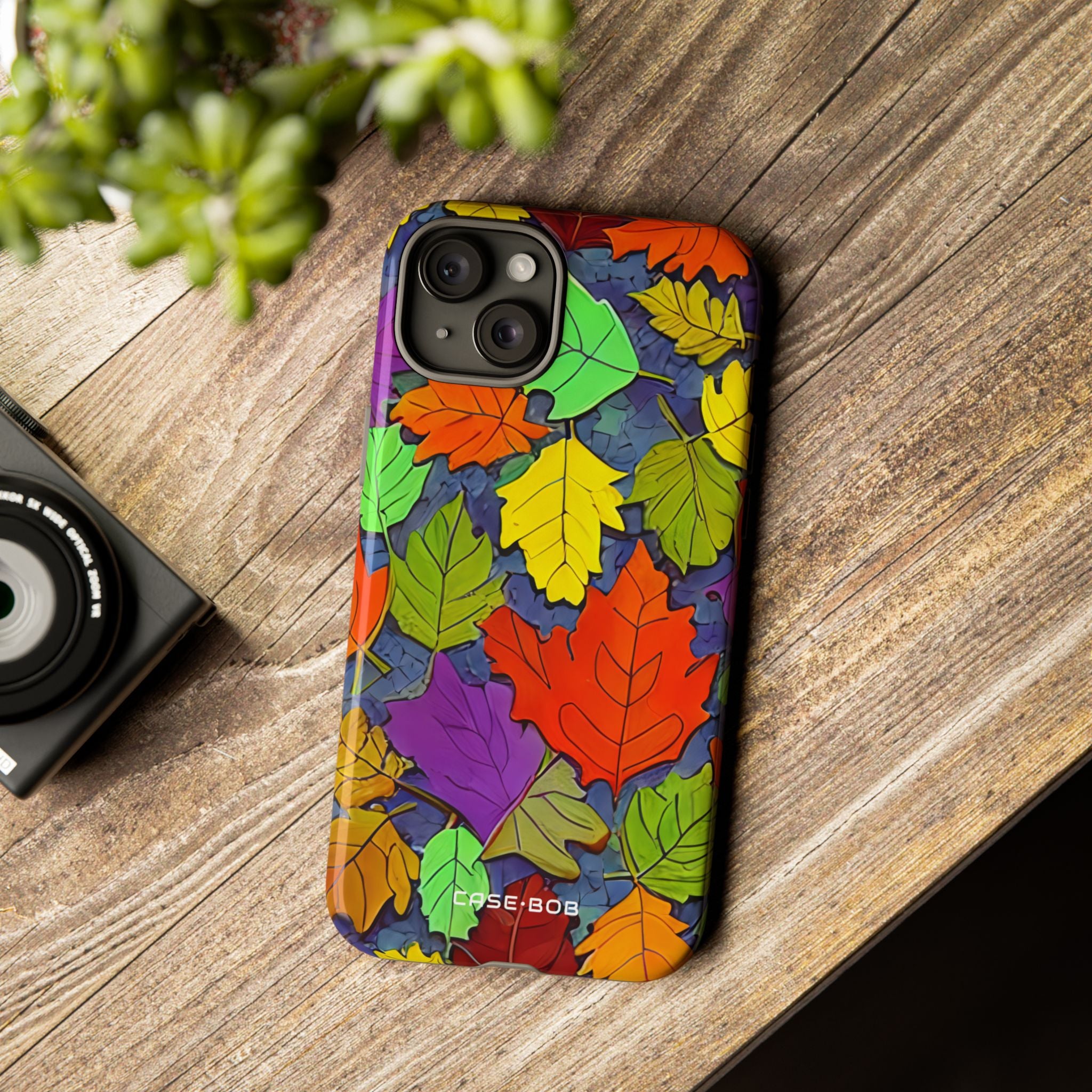 Lebhafter Leafburst iPhone 15 Plus Case - Tough