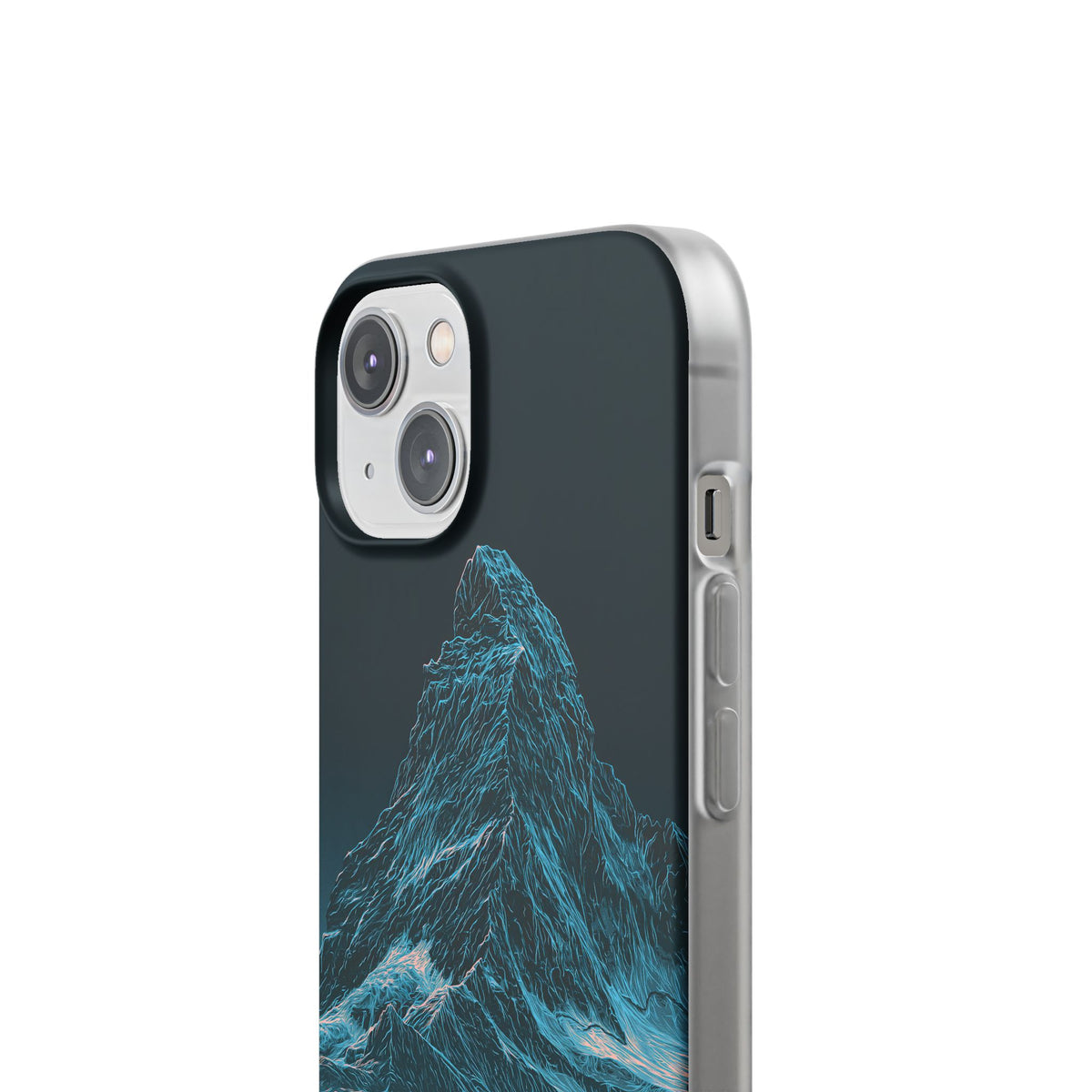 Glacial Alpine Peak · Lite Phone Case for iPhone · Blue