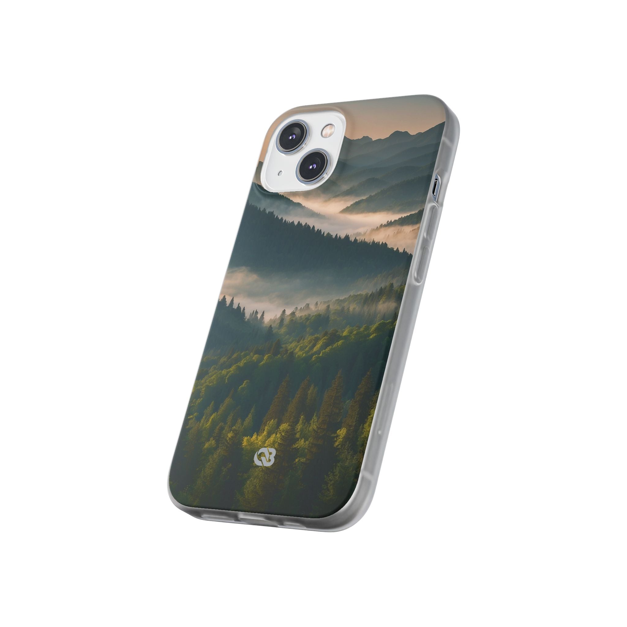 Foggy Mountain Ridge · Soft Phone Case for iPhone