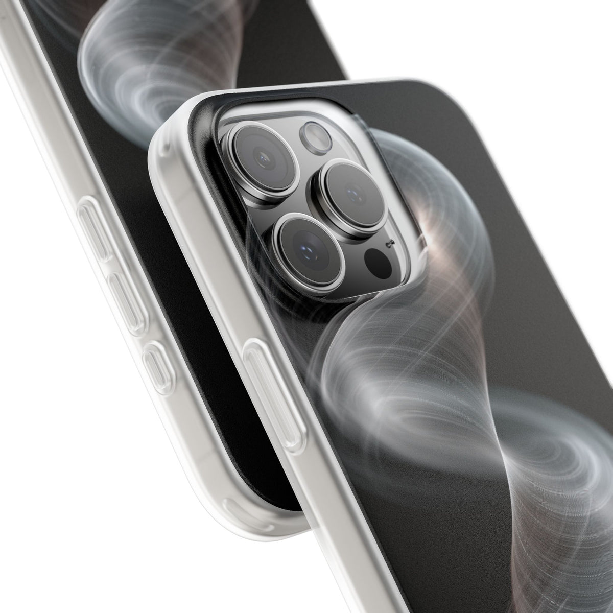 Luminous Vortex · Lite Phone Case for iPhone · Black