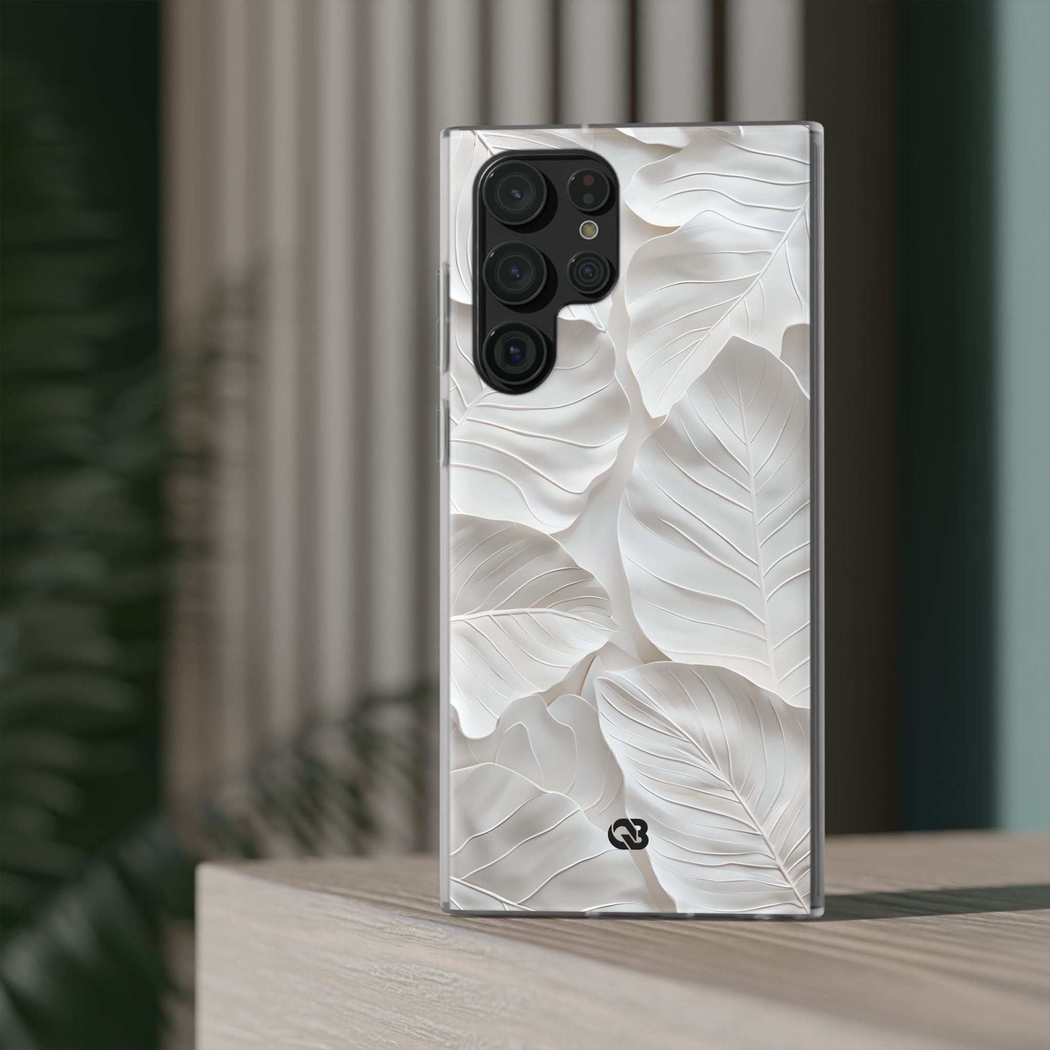 Sculpted Ivory Leaves · Soft Handyhülle für Samsung