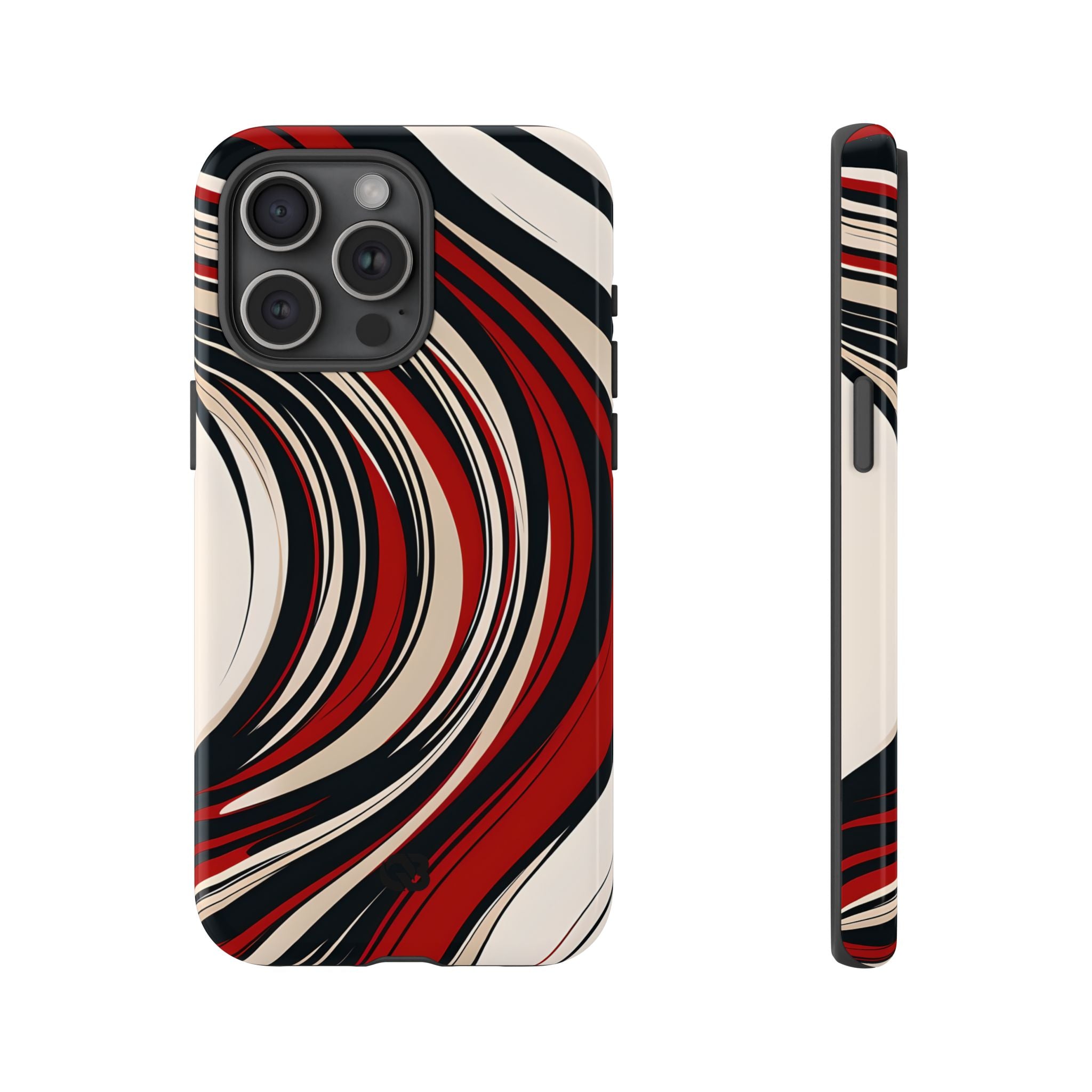 Karmesin Fluss Wellen · Tough Handyhülle für iPhone