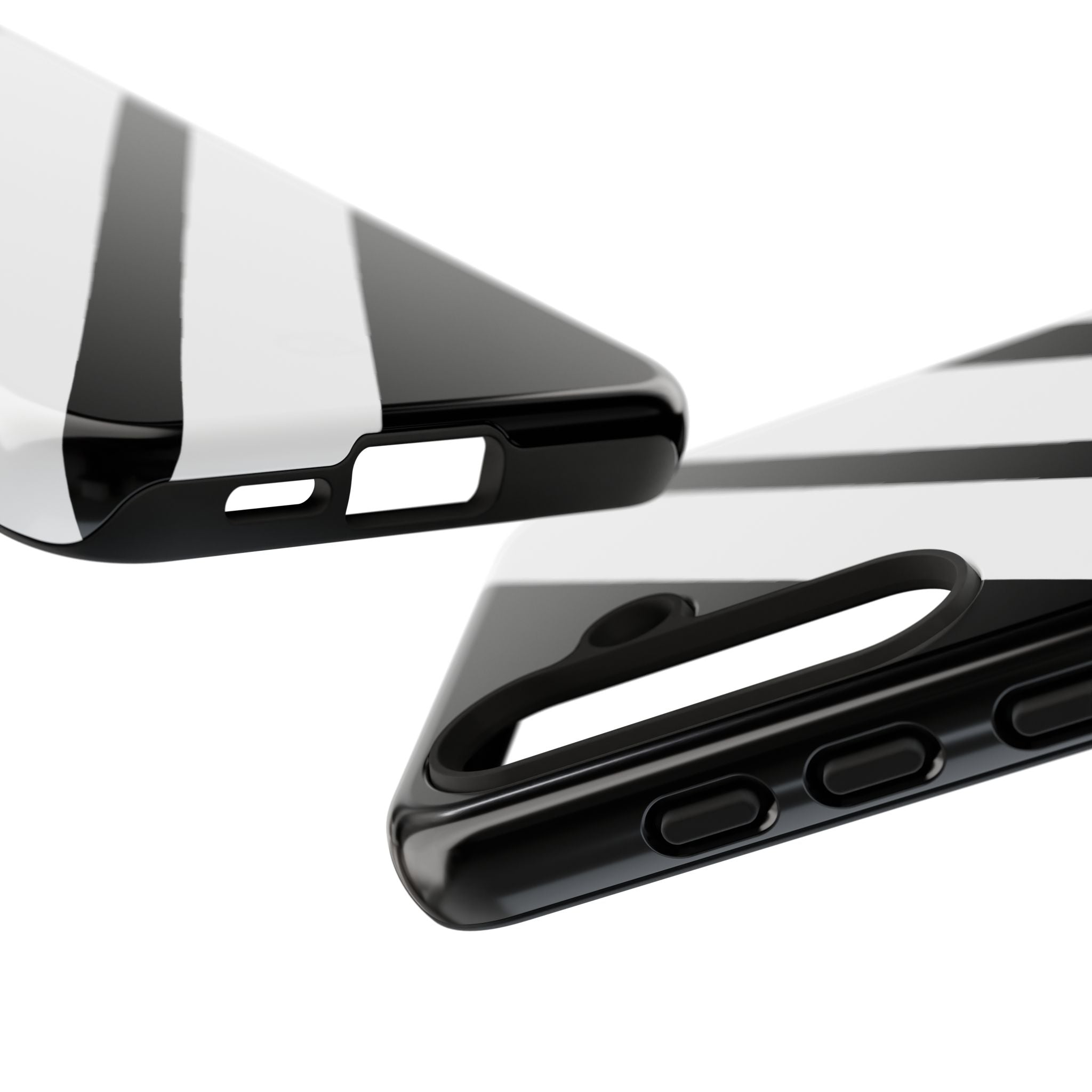 Obsidian White Bars · Tough Handyhülle für Samsung