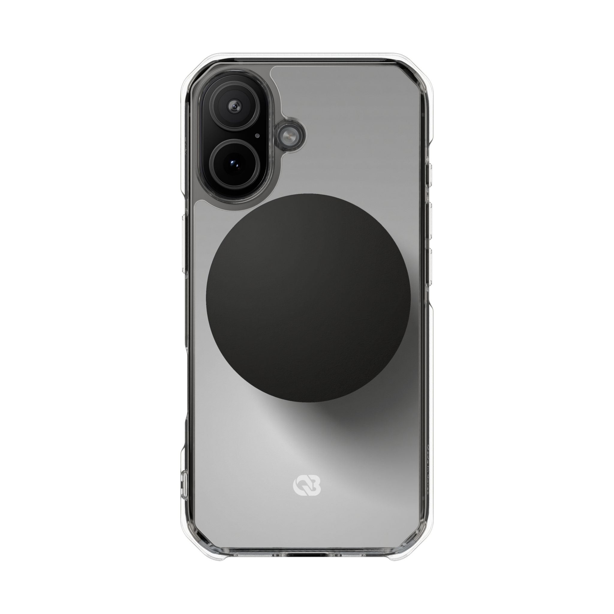 Grey Impact MagSafe Phone Case for iPhone - Matte Onyx Sphere