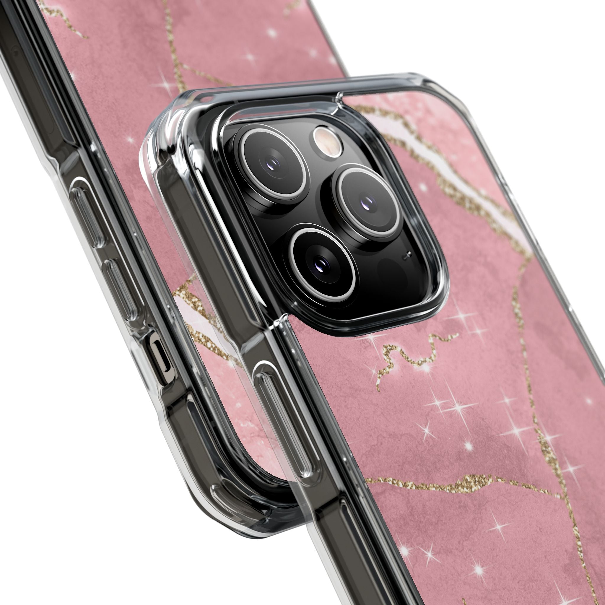 Rose Sparkle Marble · Impact Coque de téléphone pour iPhone · Magsafe
