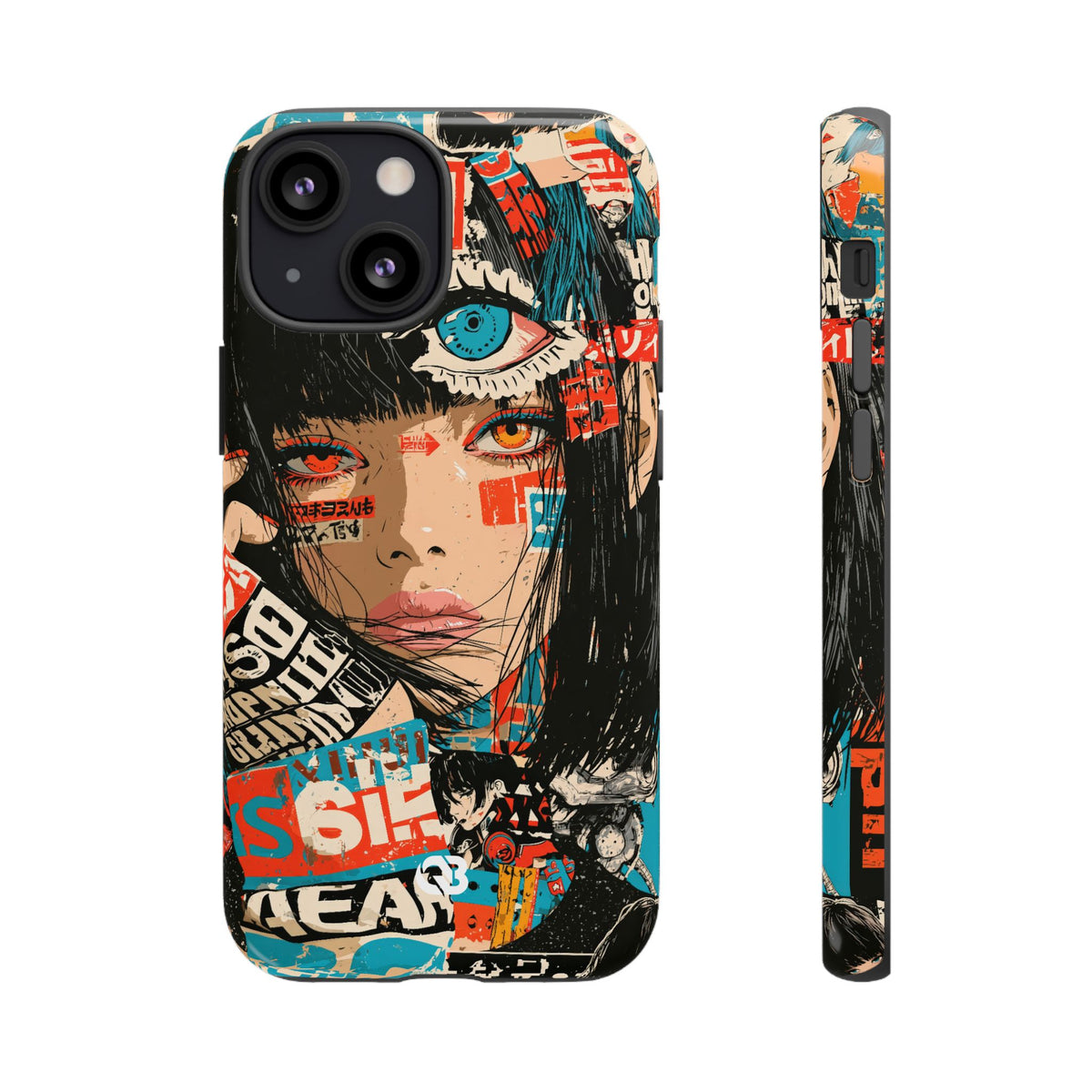 Shibuya Street Collage · Tough Phone Case for iPhone · Red