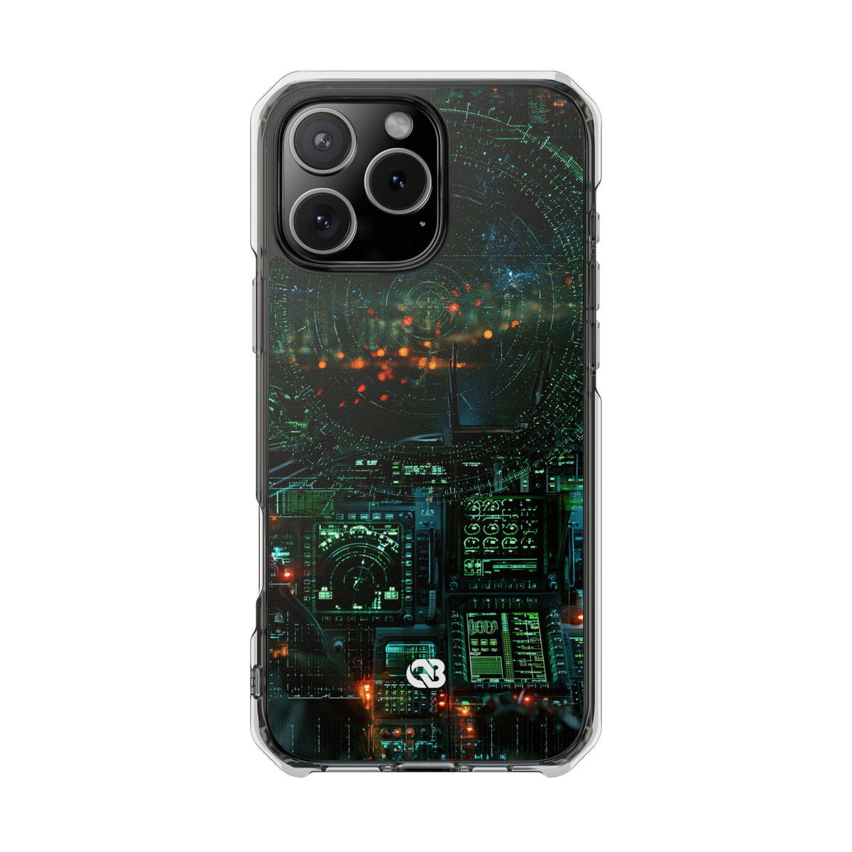 Tactical Avionics HUD · Clear Impact Magnetic Phone Case for iPhone · Green