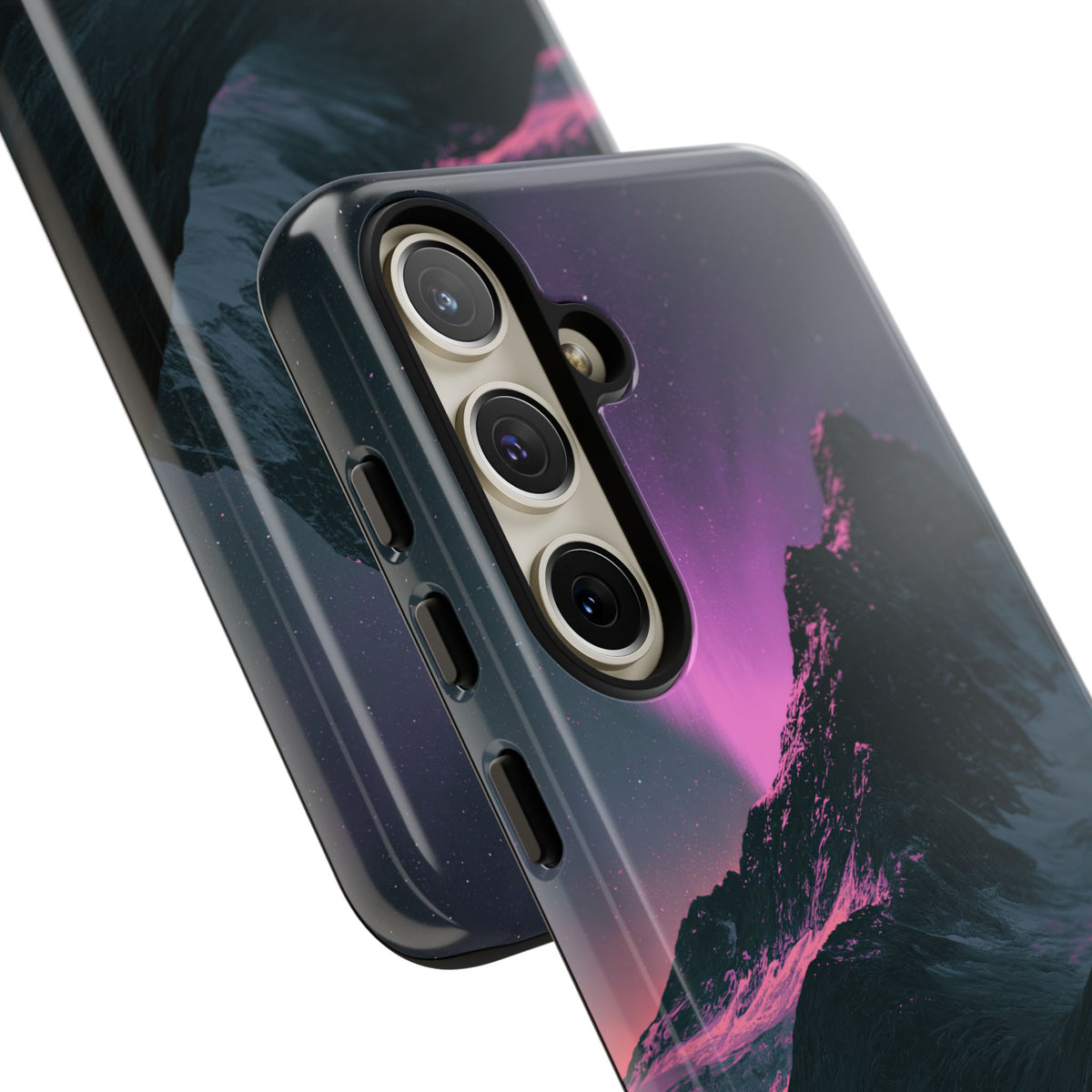 Arctic Aurora Summit · Tough Phone Case for Samsung · Black