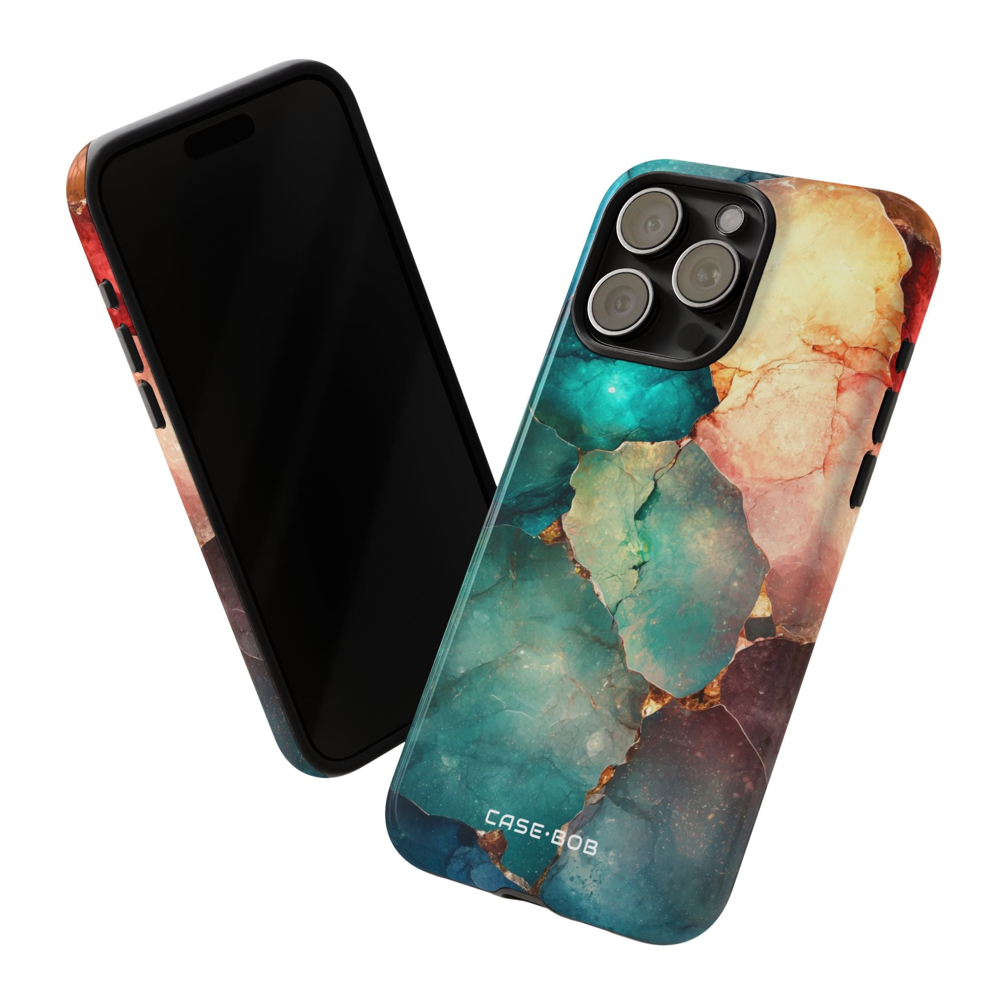 Vihreä mosaiikkiveneet iPhone 15 Pro Max - Kova suojakotelo