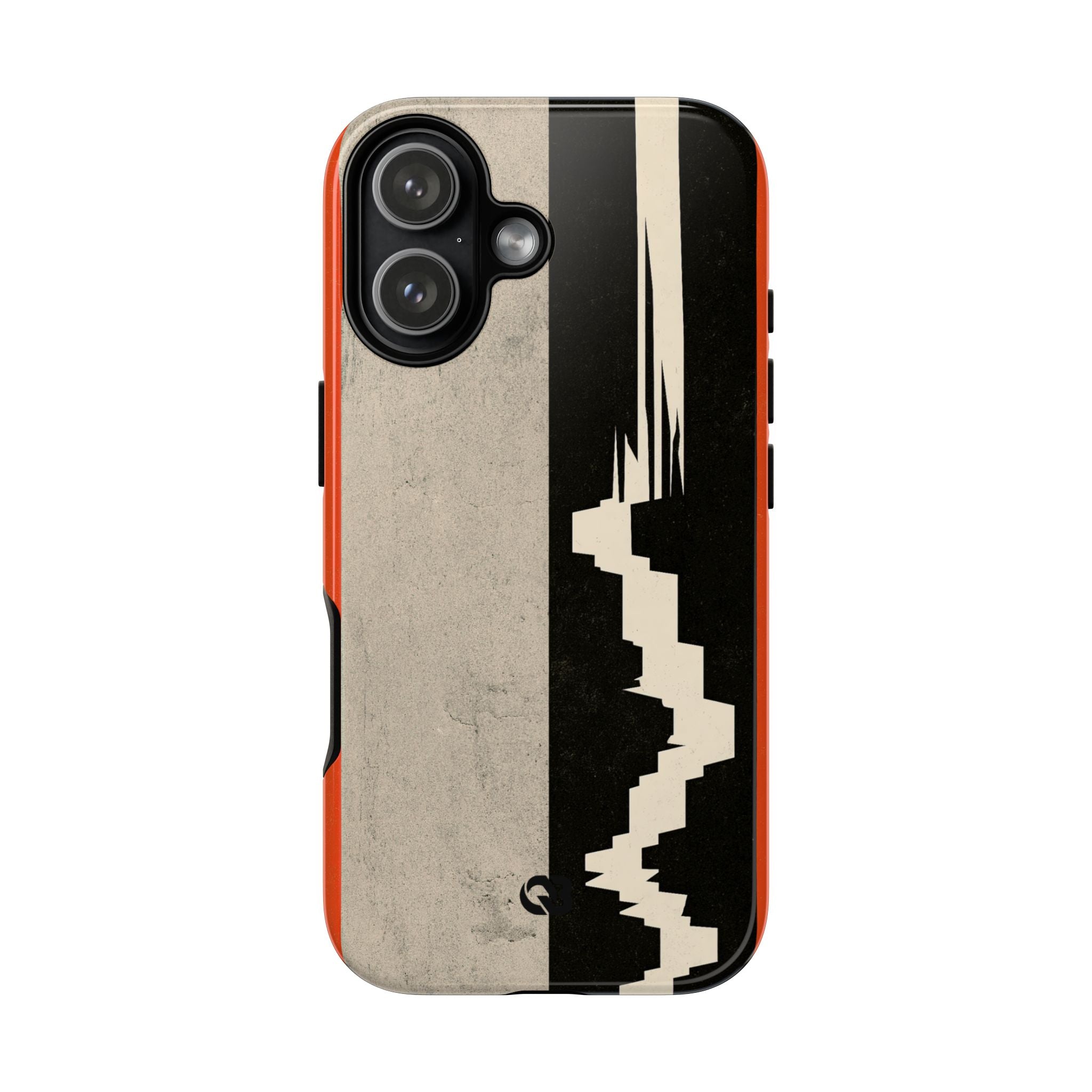 Orange Tough Phone Case for iPhone - Orange Monolith Rift