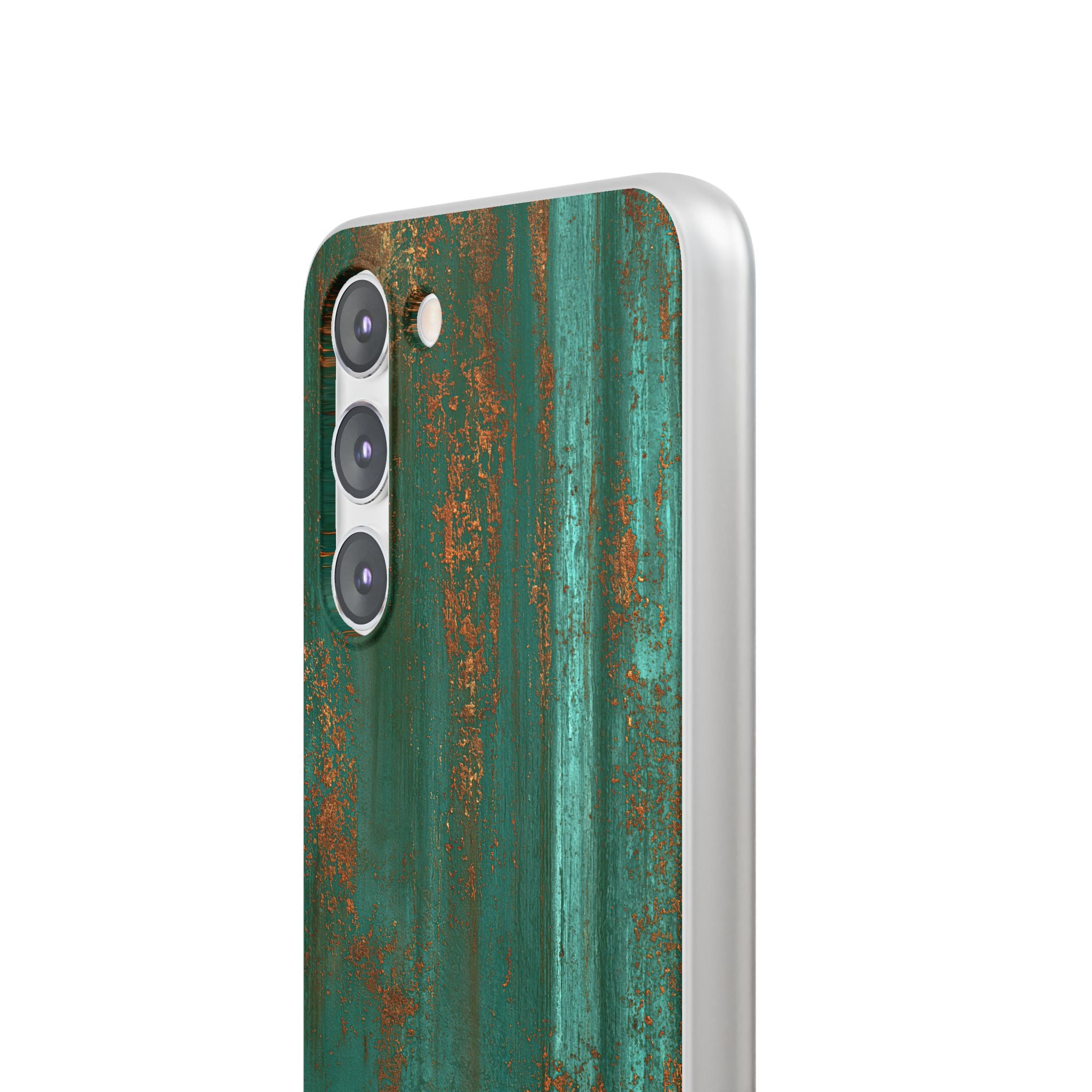 Teal Lite Phone Case for Samsung - Verdigris Copper Siding