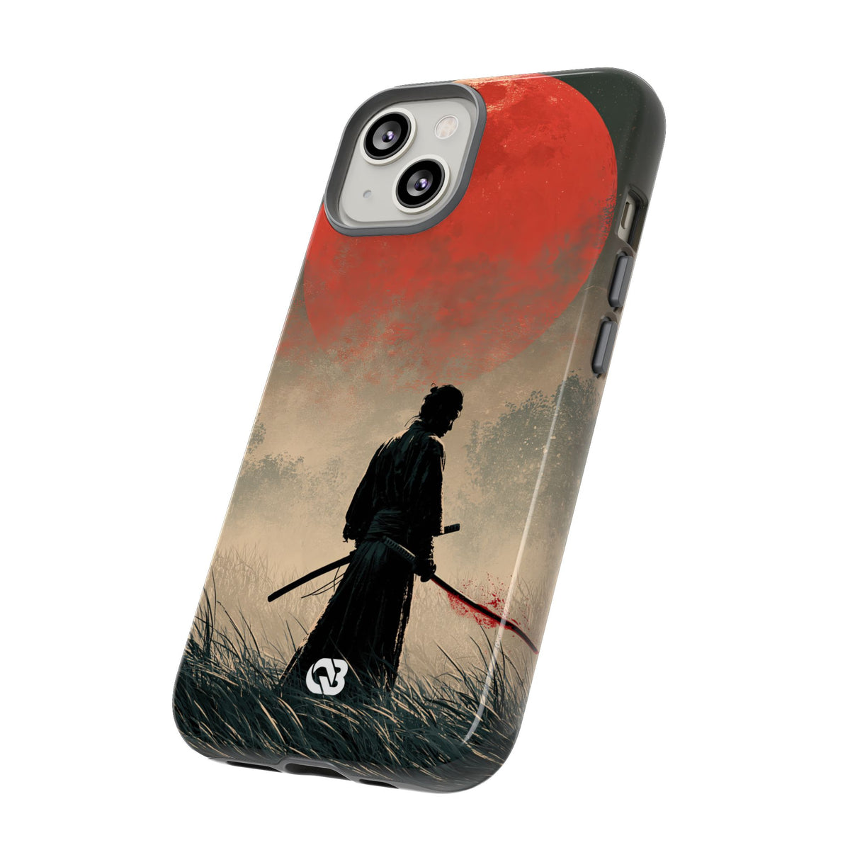 Crimson Moon Ronin · Tough Phone Case for iPhone · Red