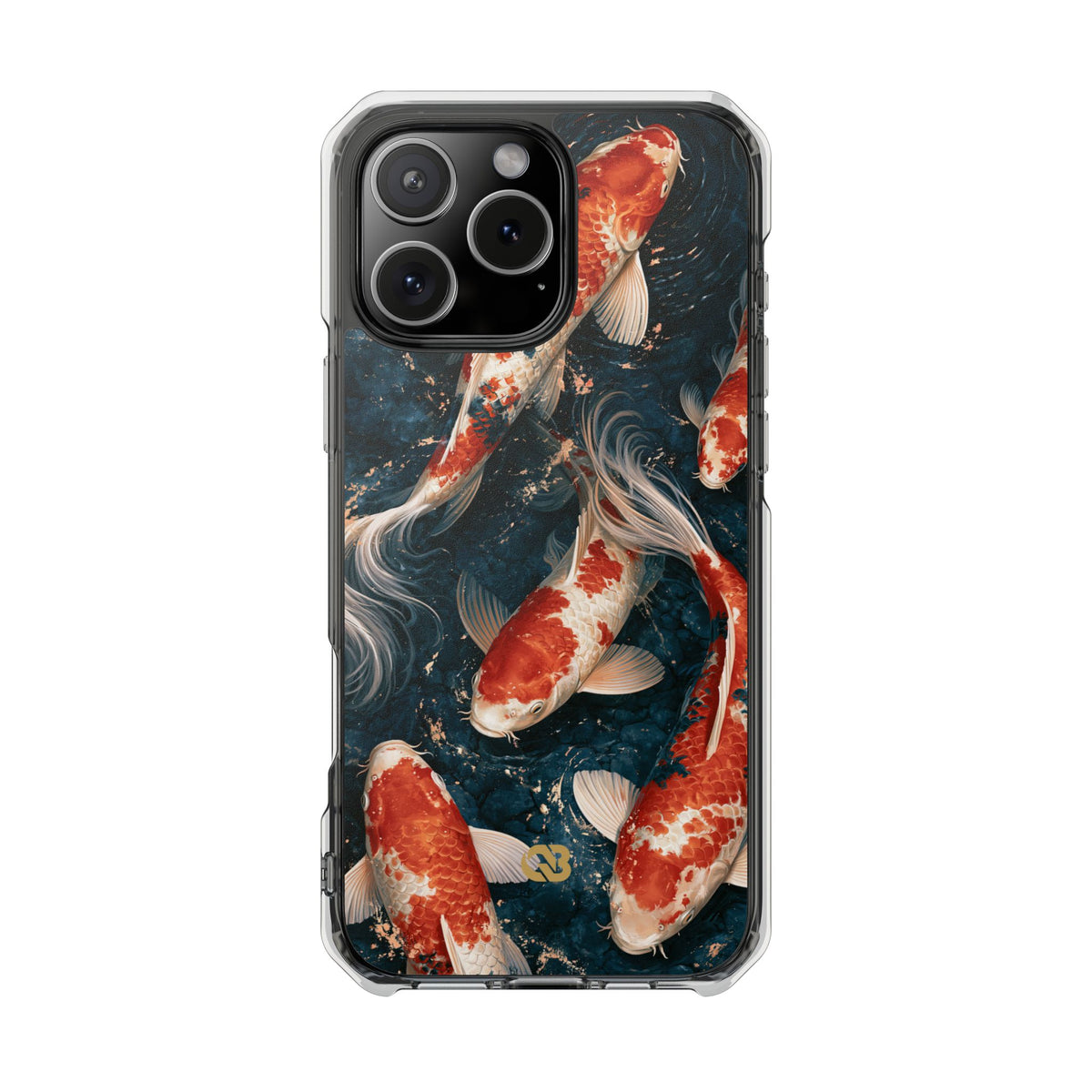 Imperial Nishikigoi · Clear Impact Magnetic Phone Case for iPhone · Blue