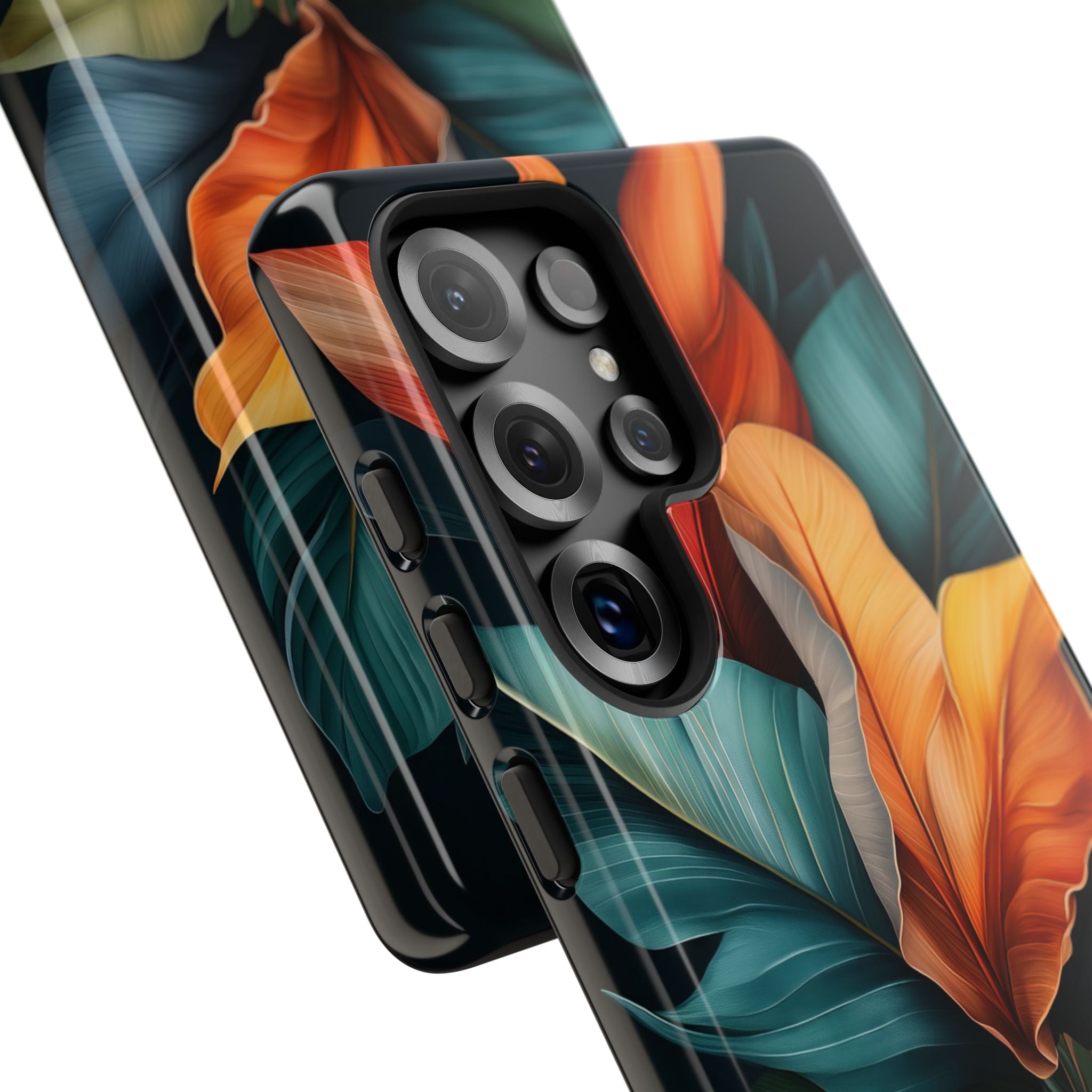 Tropischer Blattburst Samsung S25 Ultra Case - Tough