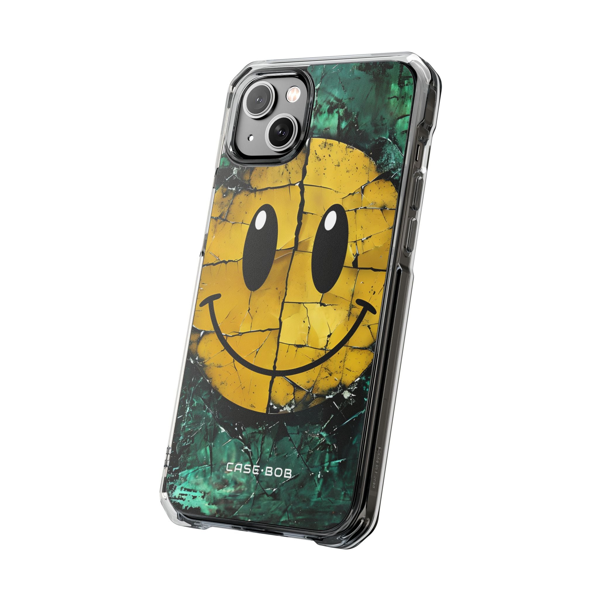 Cracked Smiley iPhone 14 Plus Case - Impact