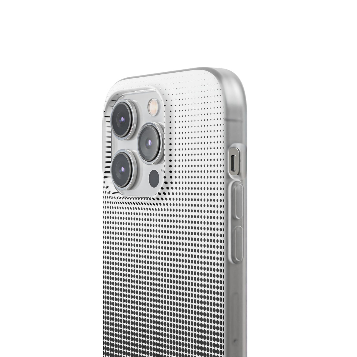 Black Lite Phone Case for iPhone - Obsidian Halftone Flux