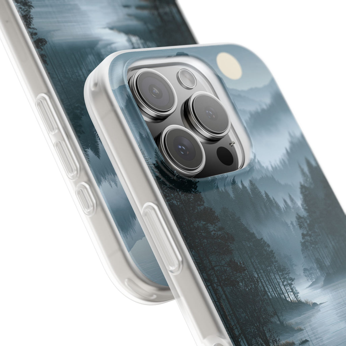 Silent Nordic Fjord · Lite Phone Case for iPhone · Blue