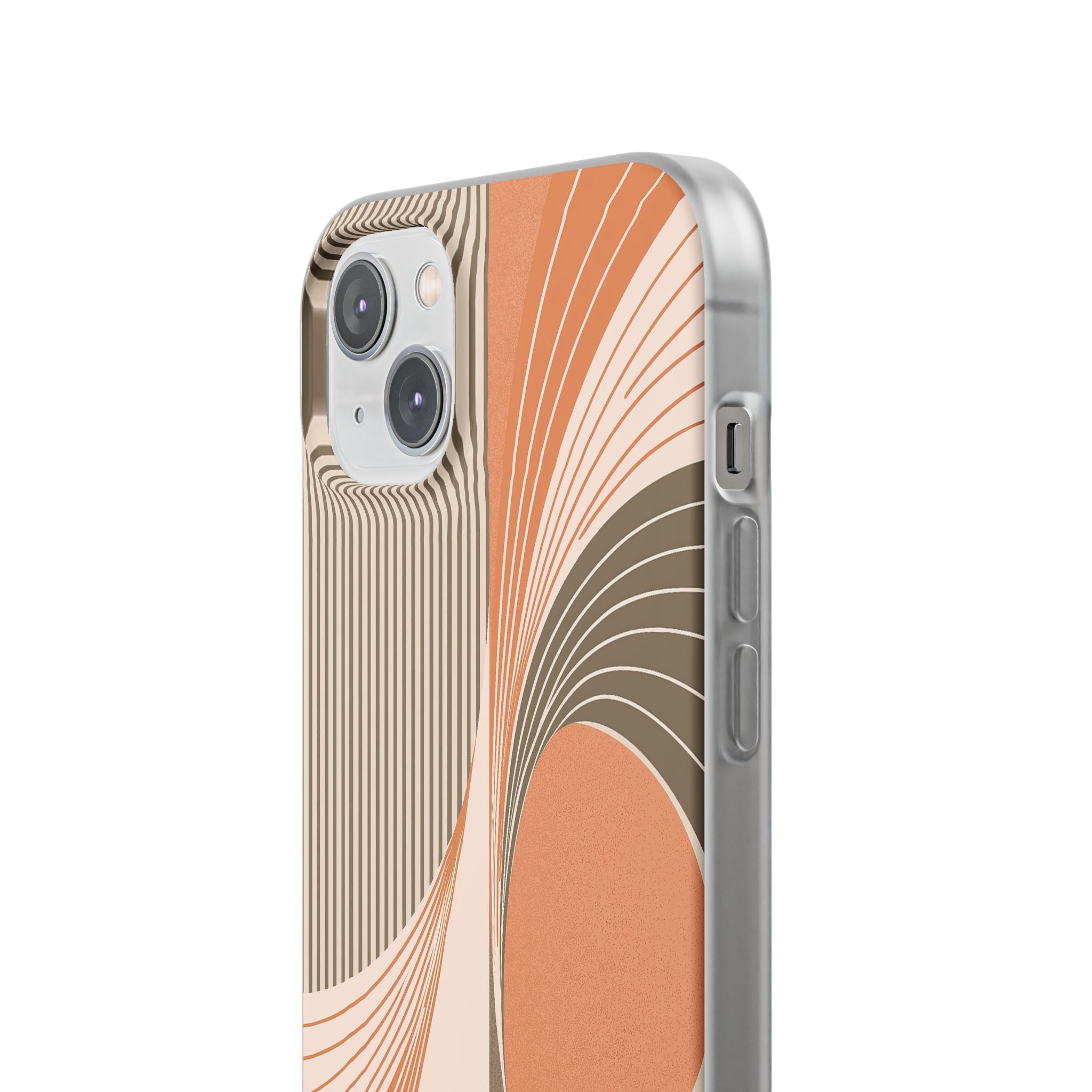 Orange Lite Phone Case for iPhone - Desert Arc Horizon