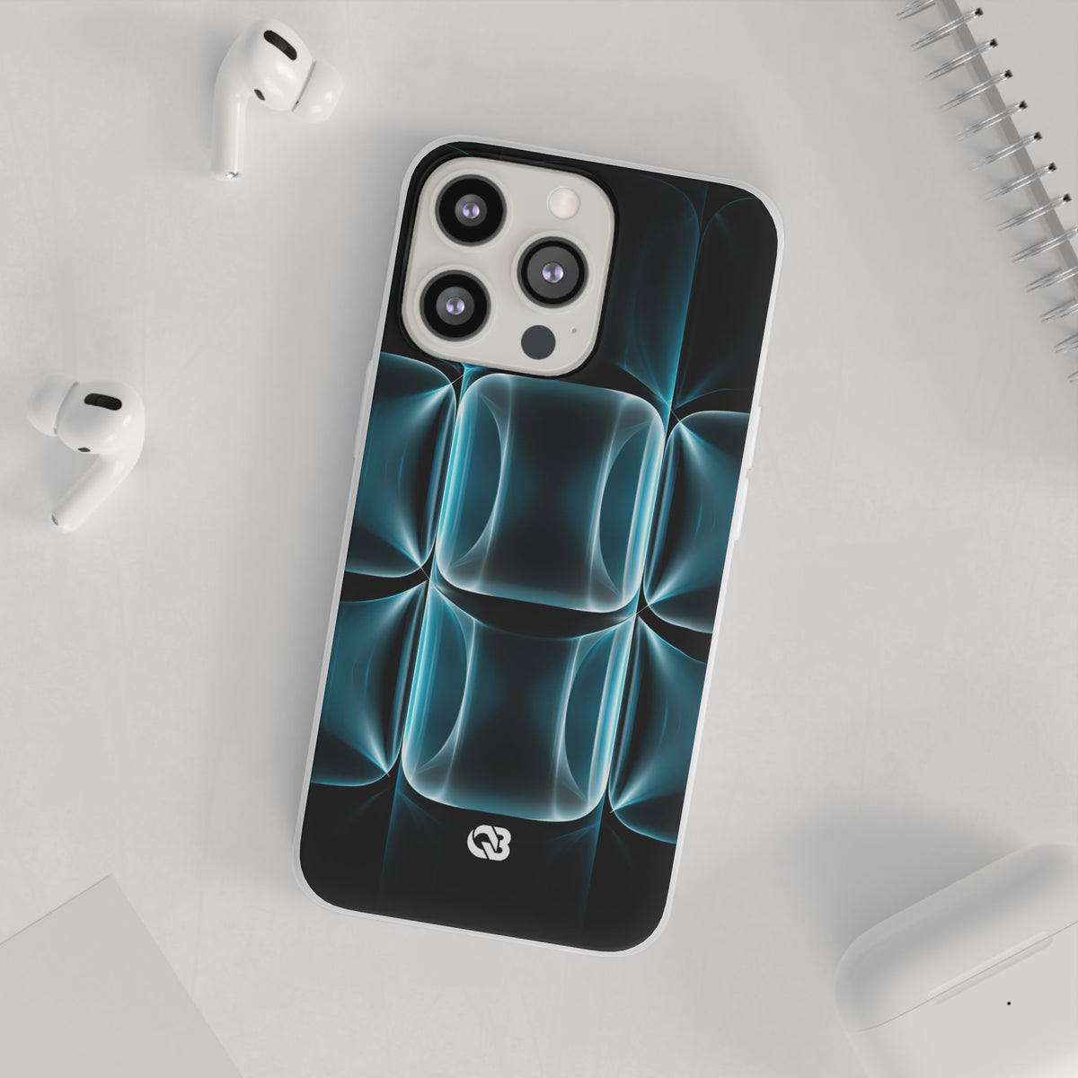 Cyan Core Matrix · Lite Phone Case for iPhone · Blue