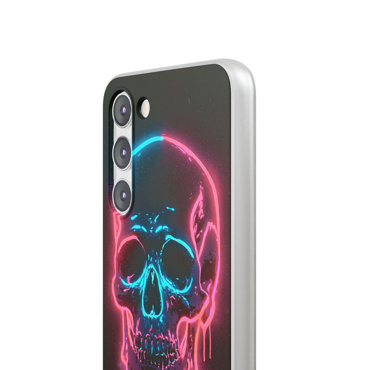 Neon Drip Skull · Lite Phone Case for Samsung · Black
