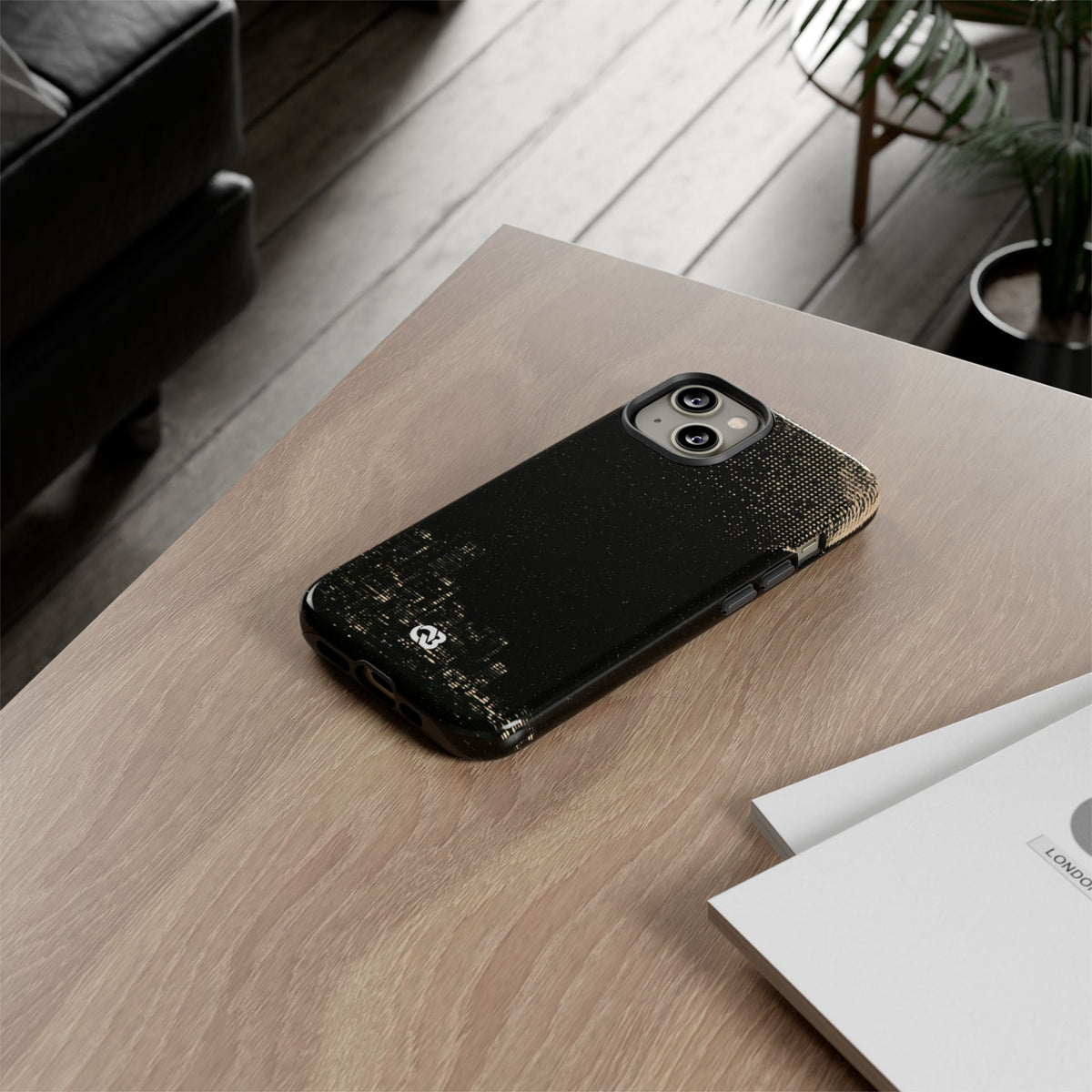 Lunar Metropolis Nocturne · Tough Phone Case for iPhone · Black