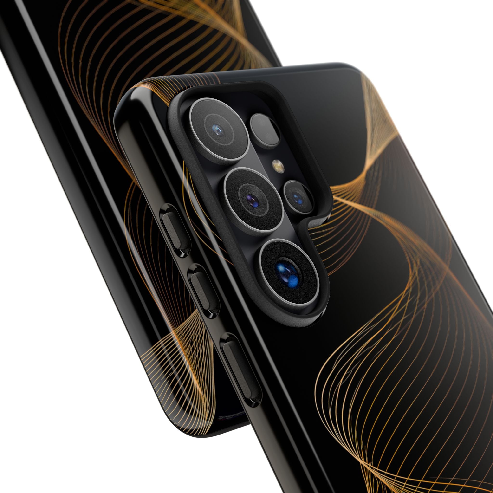 Gold Tough Phone Case for Samsung - Burnished Bronze Helix