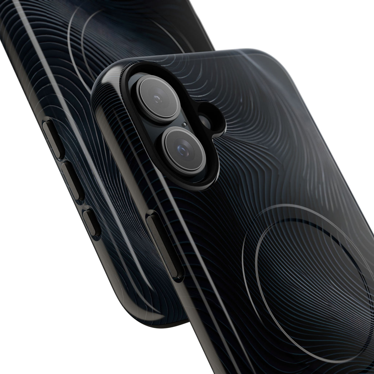 Black Tough 2.0 Magsafe Phone Case for iPhone - Obsidian Ridge Flux