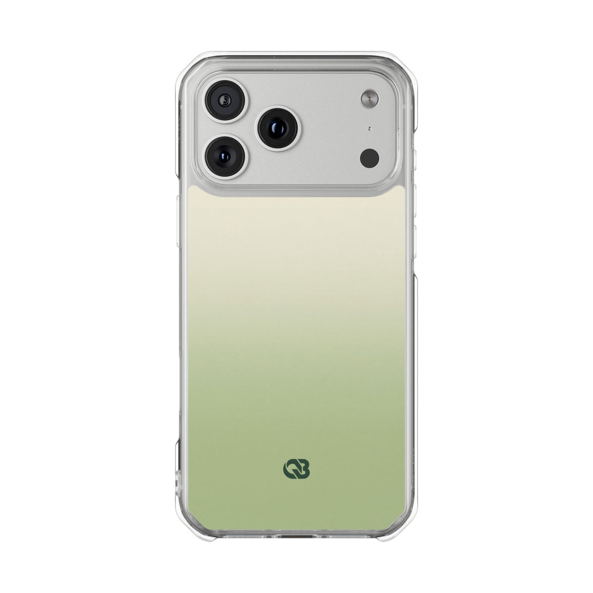 Muted Sage Ombre · Clear Impact Magnetic Phone Case for iPhone · Green