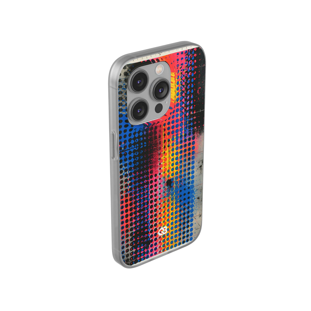 Chromatic Halftone Grid · Lite Phone Case for iPhone · Blue
