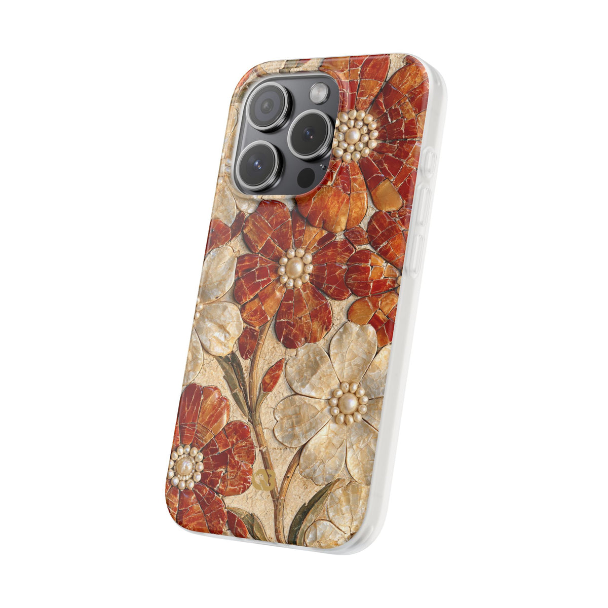 Carnelian Pearl Bloom · Lite Phone Case for iPhone · Orange