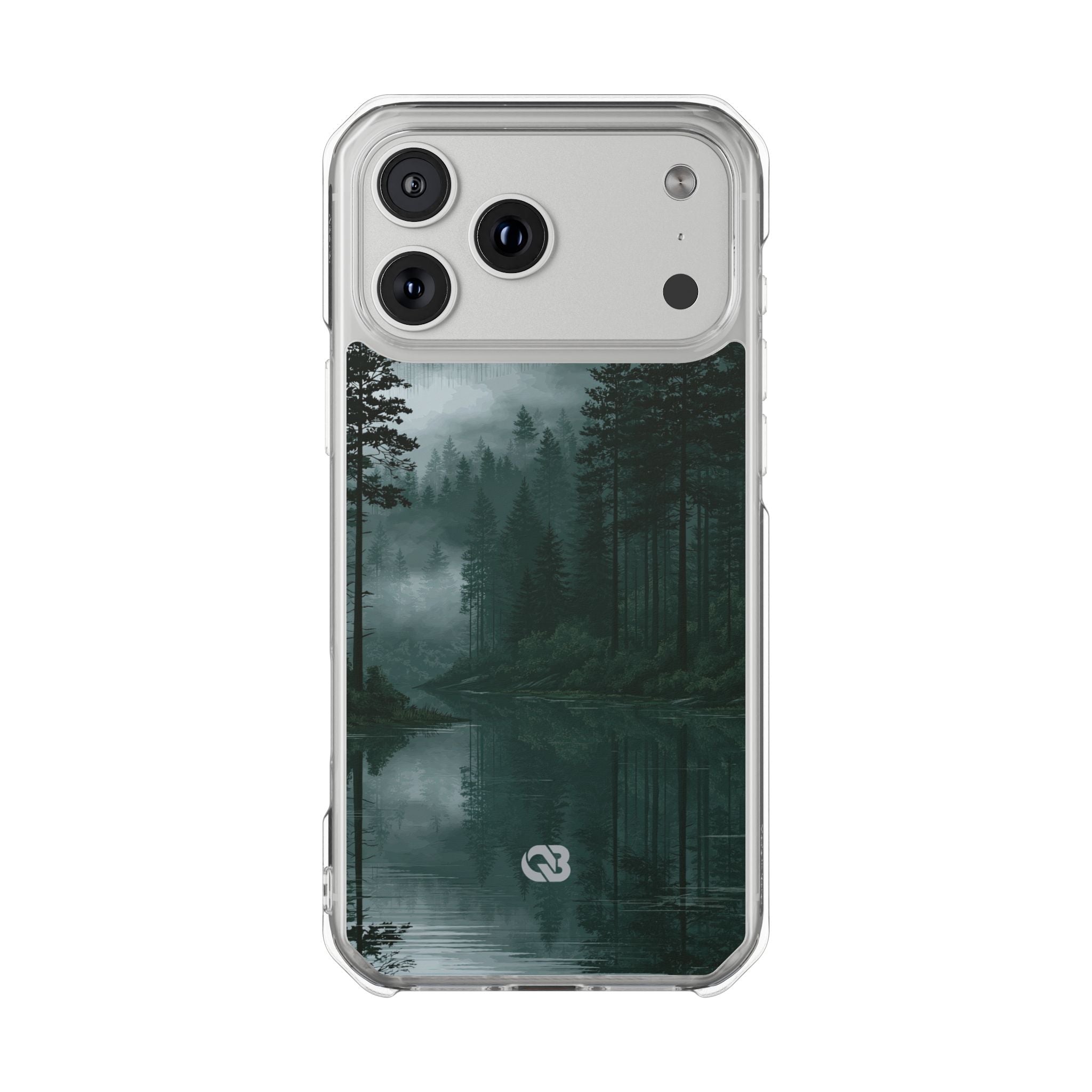 Green Impact MagSafe Phone Case for iPhone - Misty Evergreen Mirror