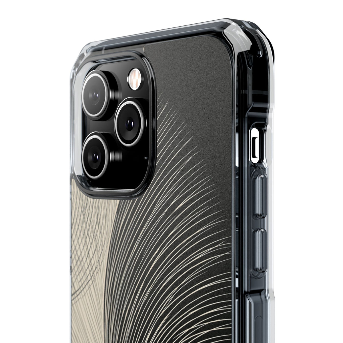 Minimal Frond Study · Clear Impact Magnetic Phone Case for iPhone · Black