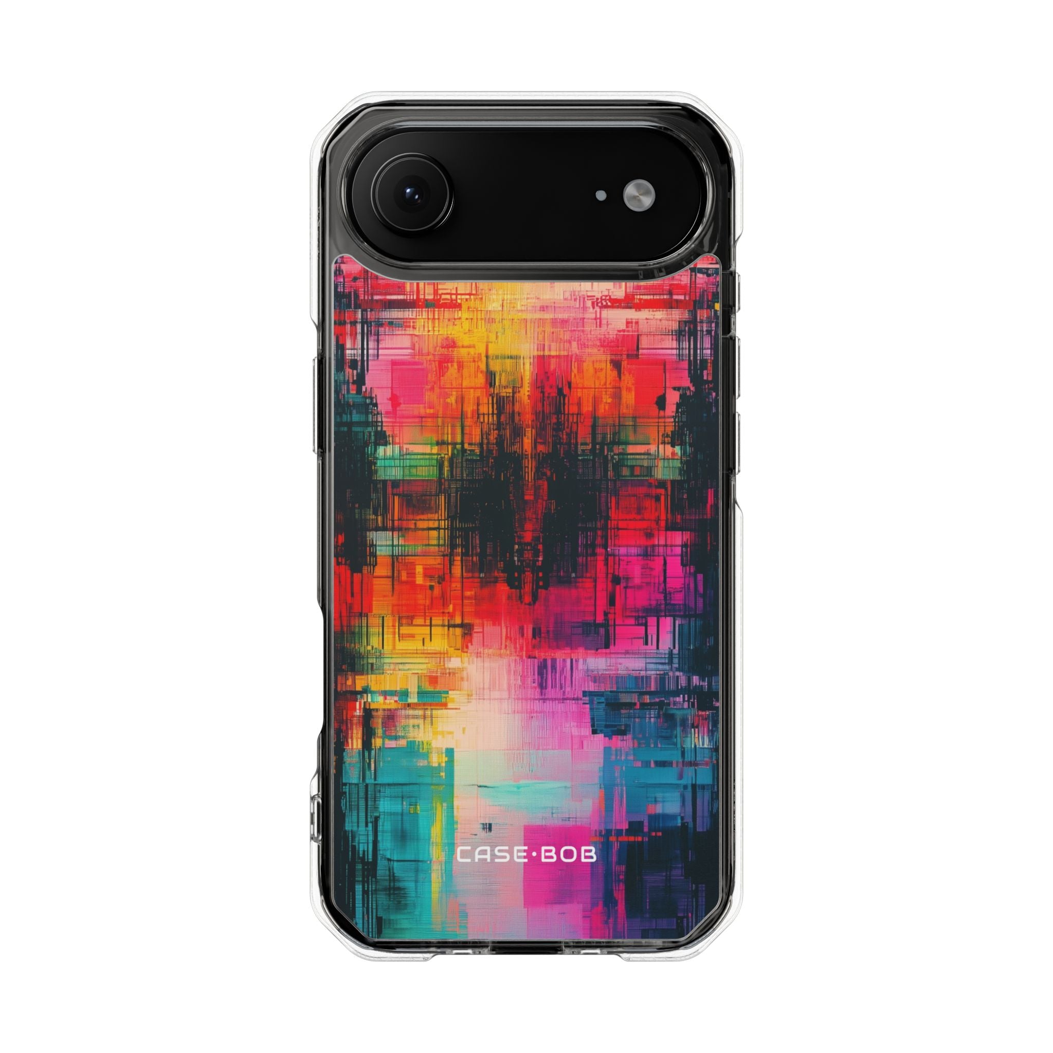 Golden Block Glitch iPhone 17 Air Case - Impact