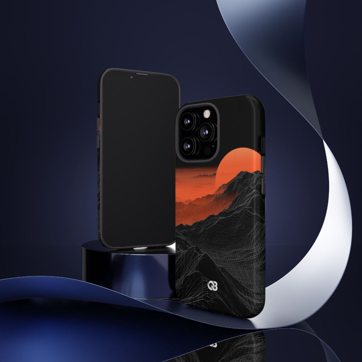 Solar Ridge Mesh · Tough Phone Case for iPhone · Black