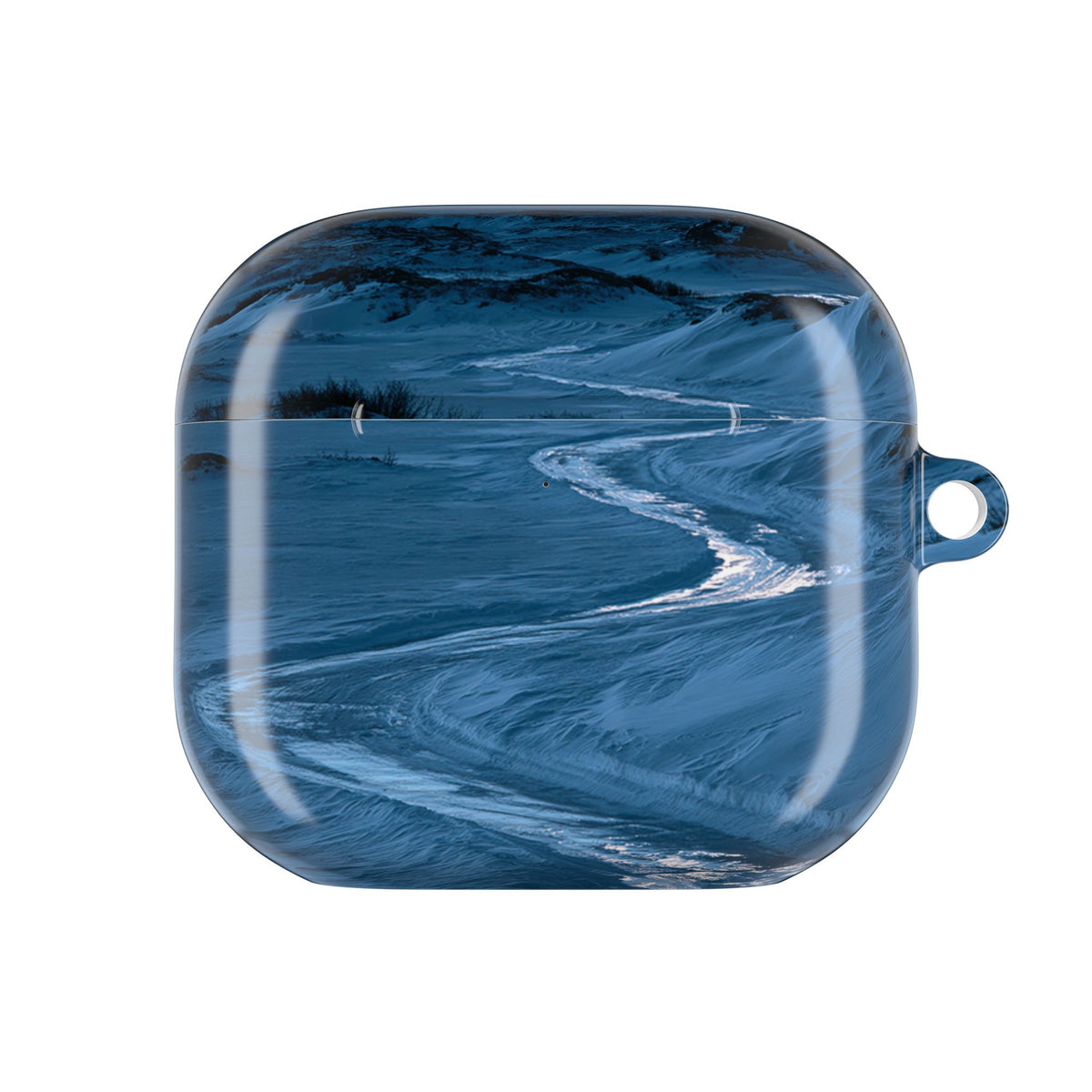 Arctic Moon Drift · Hard Case for AirPods & AirPods Pro · Blue