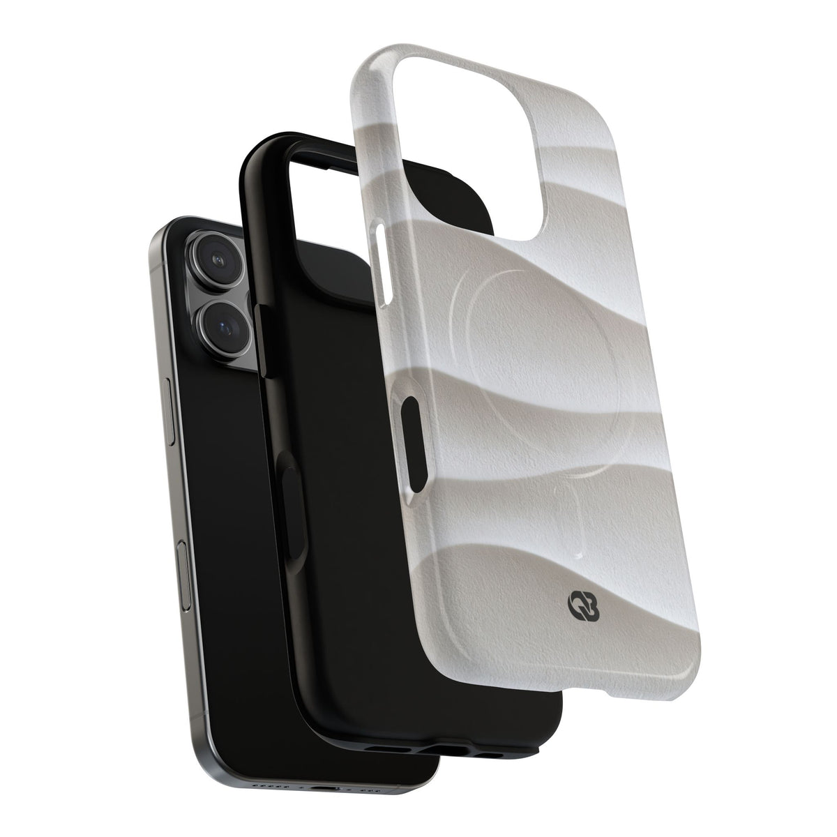 Sculpted Dune Relief · Tough 2.0 Magnetic Phone Case for iPhone · White