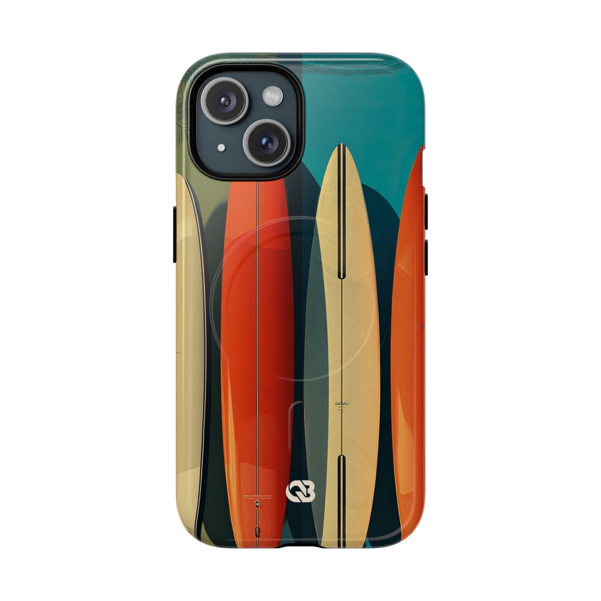 Teal Coast Lineup · Tough+ Coque de téléphone pour iPhone · MagSafe