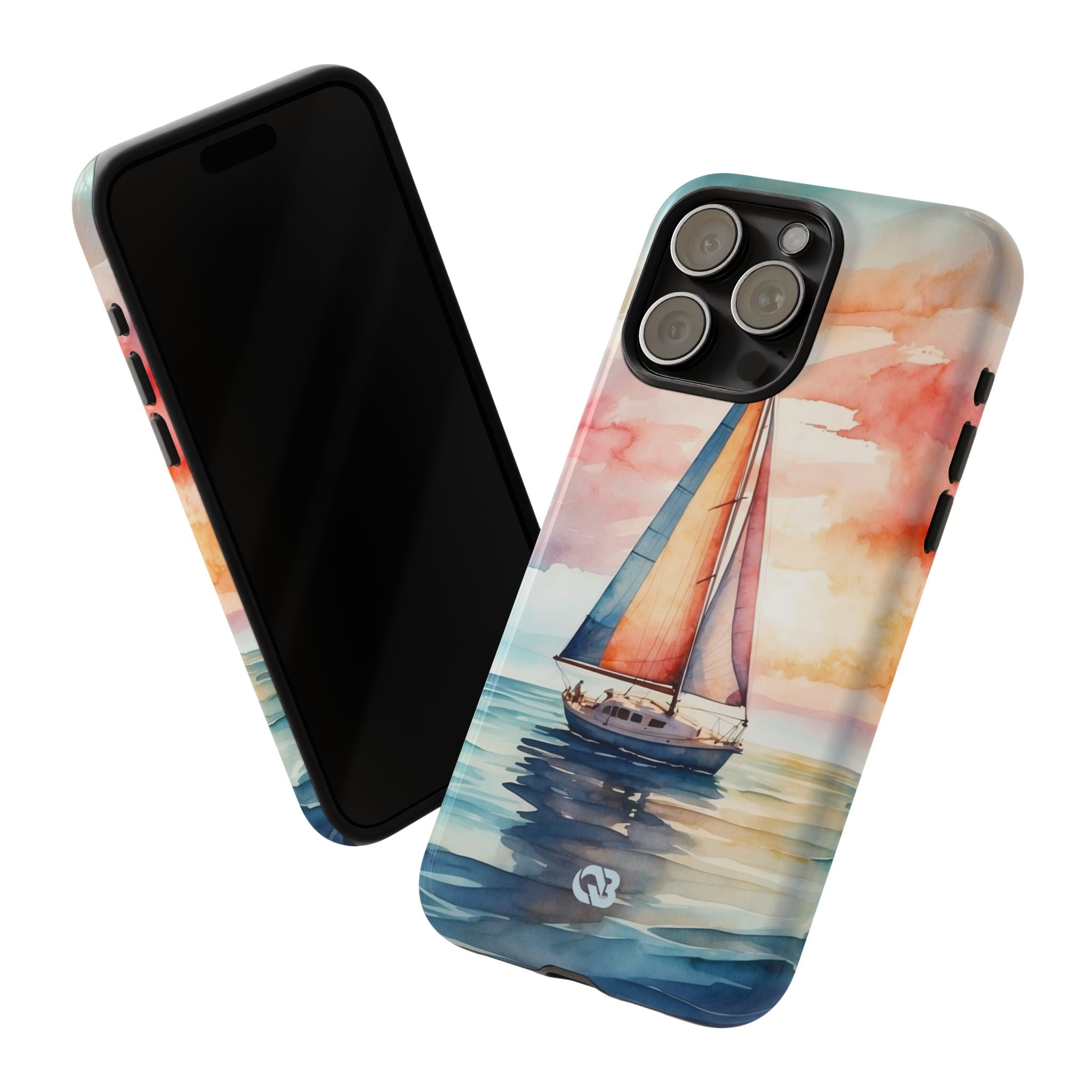 Crimson Horizon Sail · Tough Hoesje voor iPhone