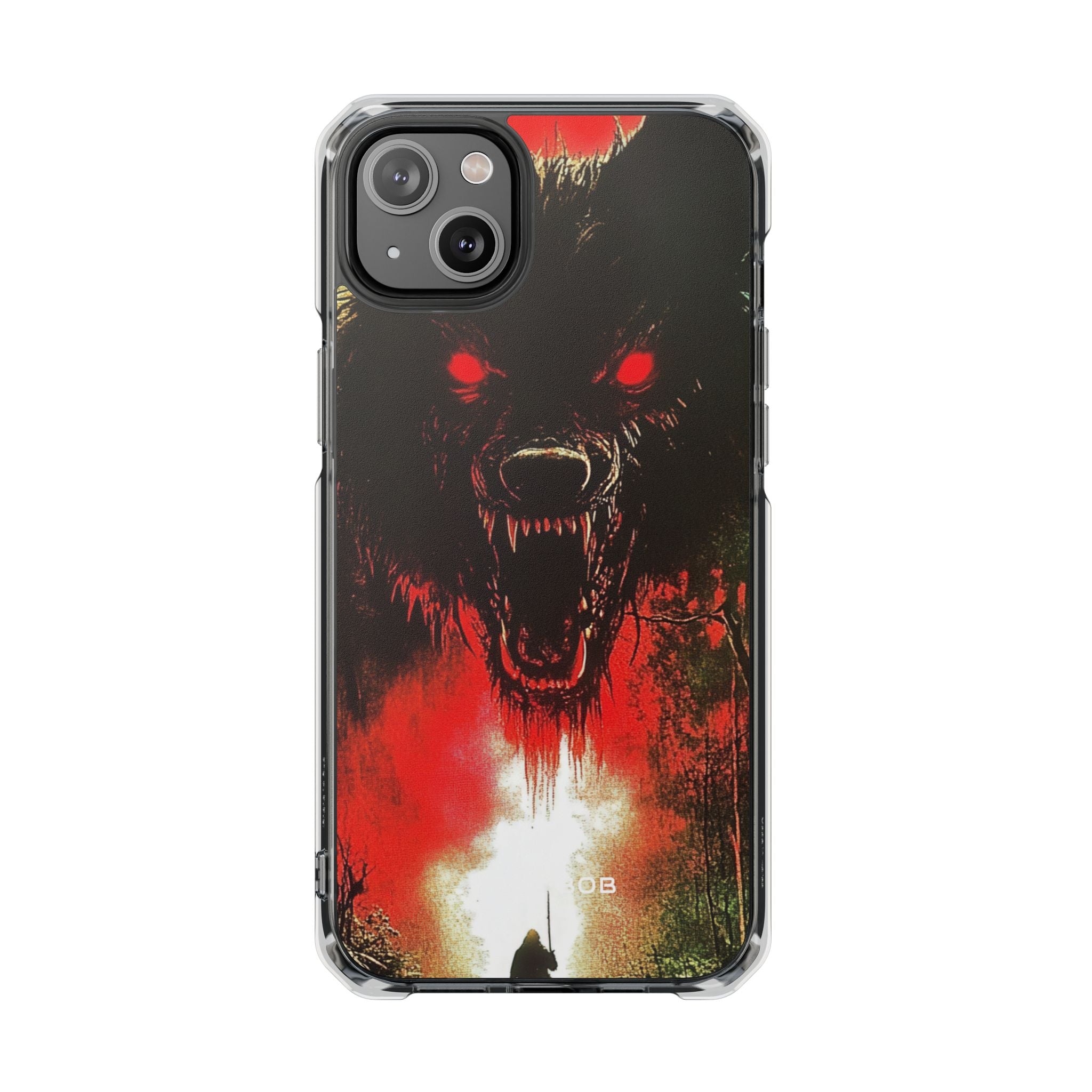 Crimson Wolf iPhone 14 Plus Case - Impact