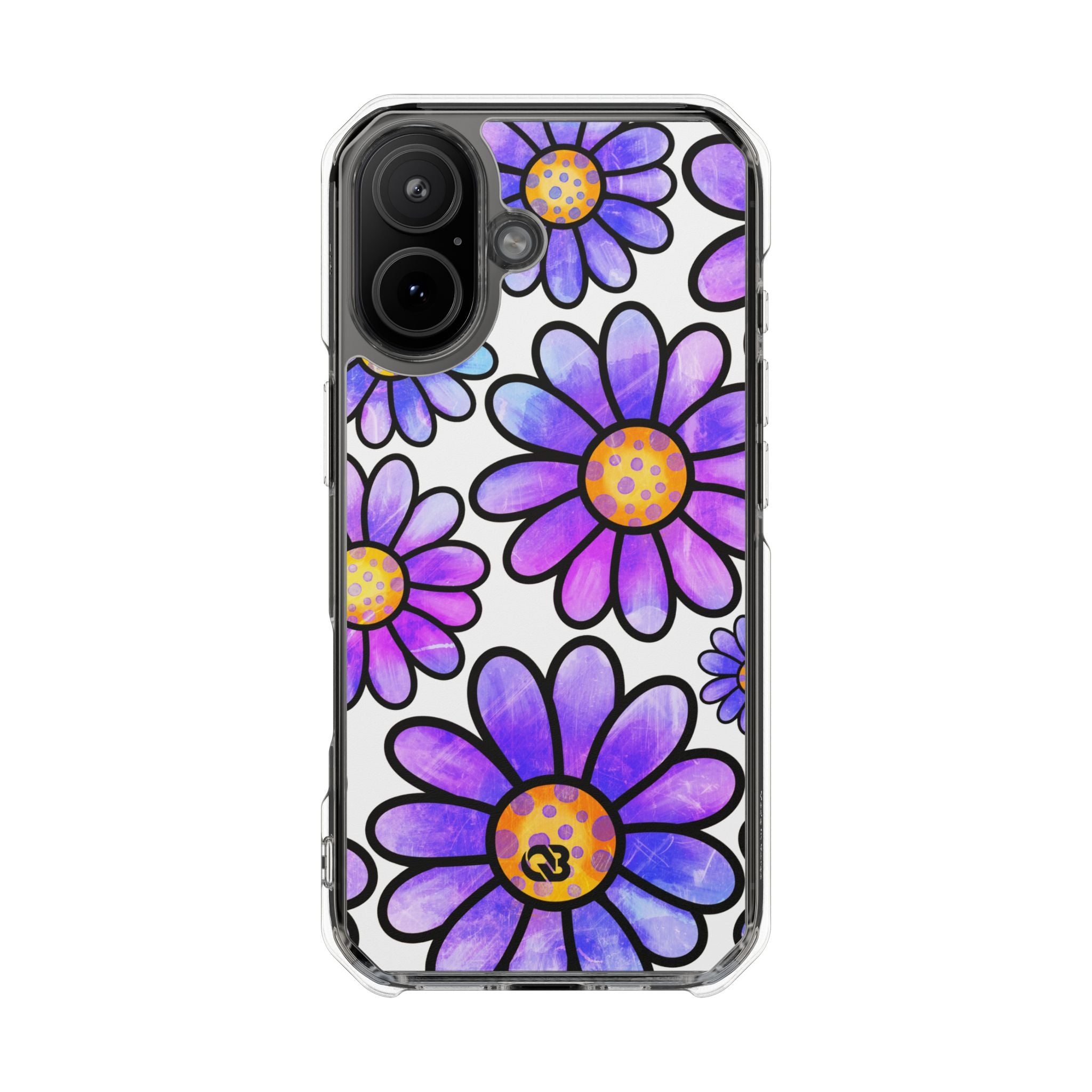 Violet Grunge Bloom · Impact Phone Case for iPhone · Magsafe