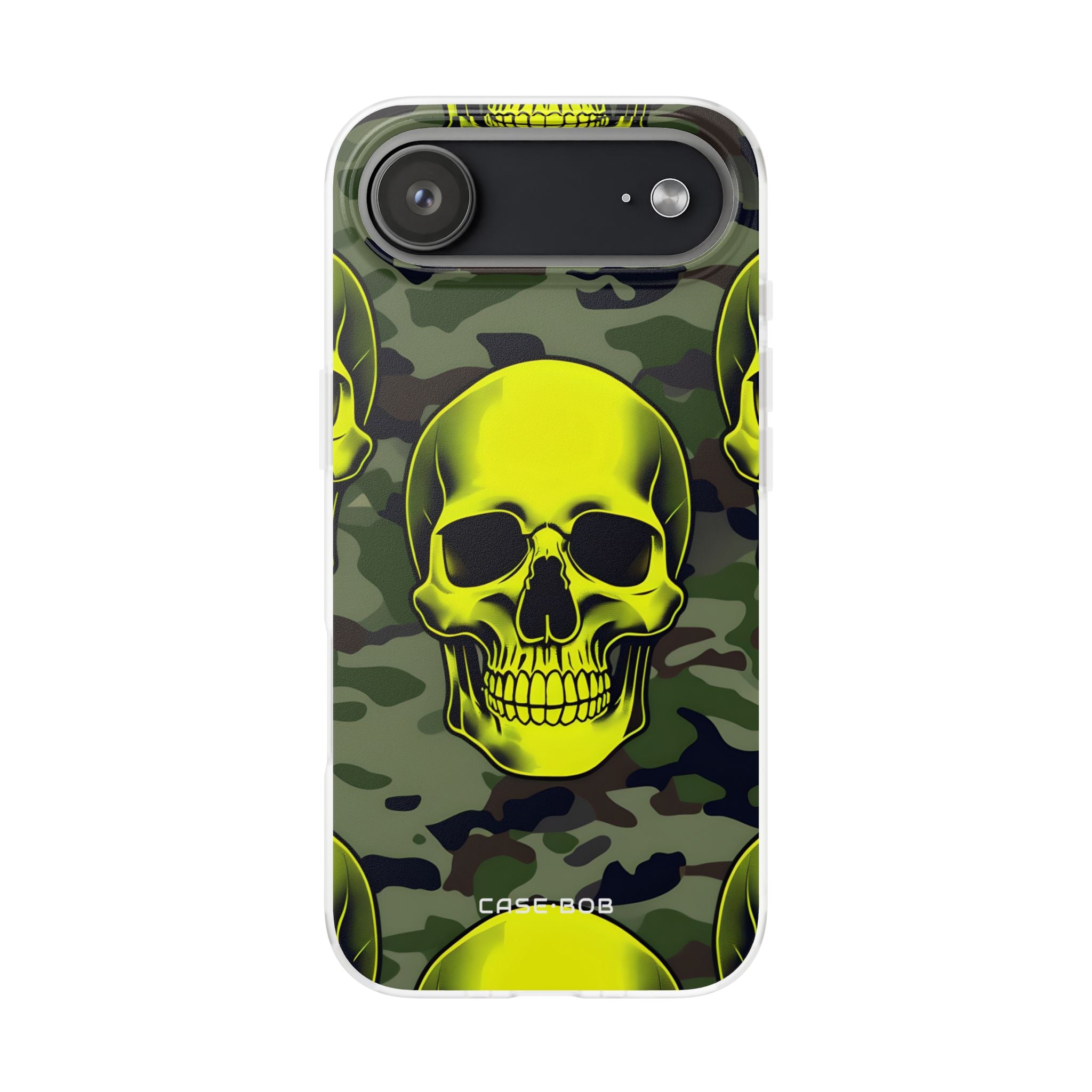 Neon Skull Camo iPhone 17 Air Case - Soft - CASE•BOB