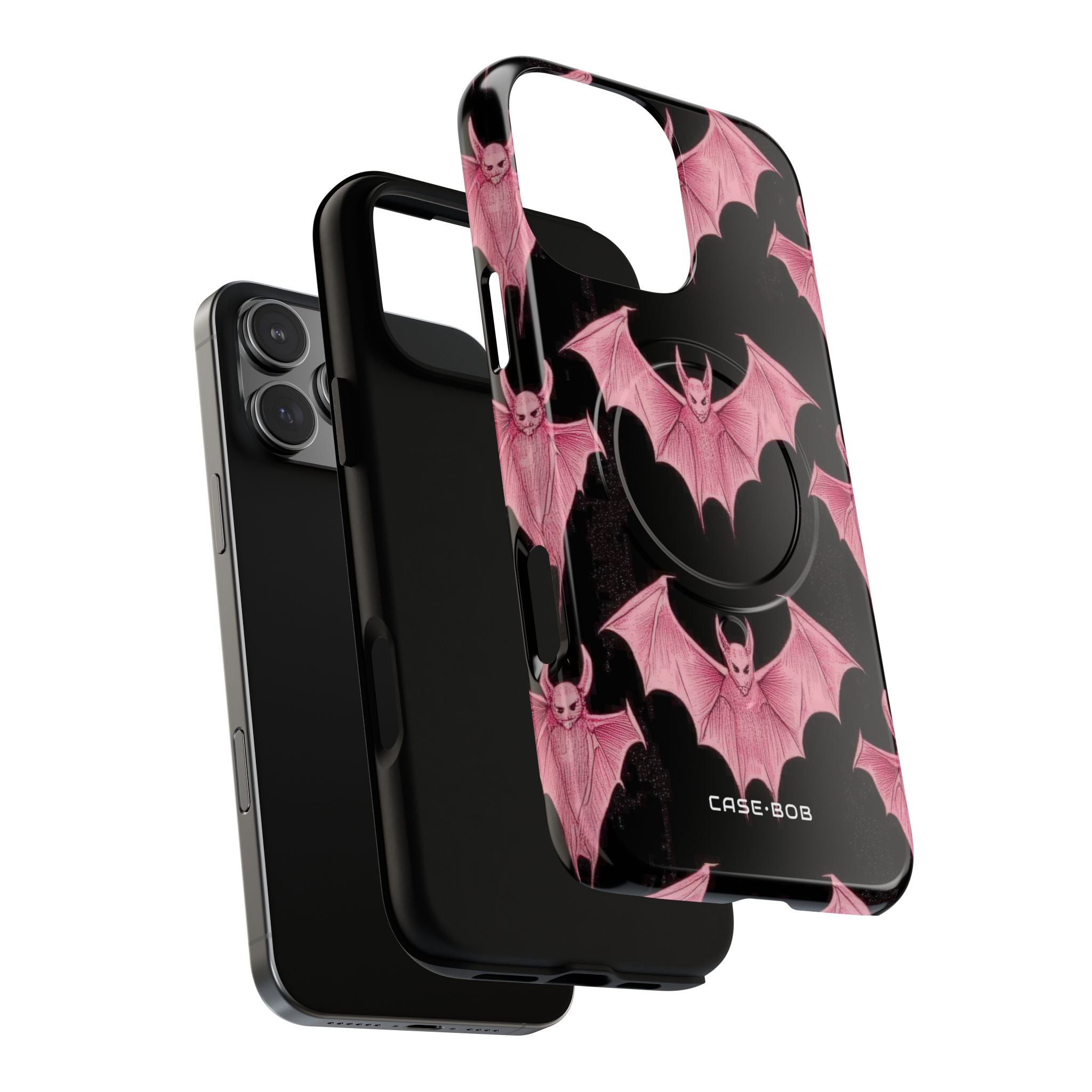Pink Batwave iPhone 16 Pro Max Case - Tough+