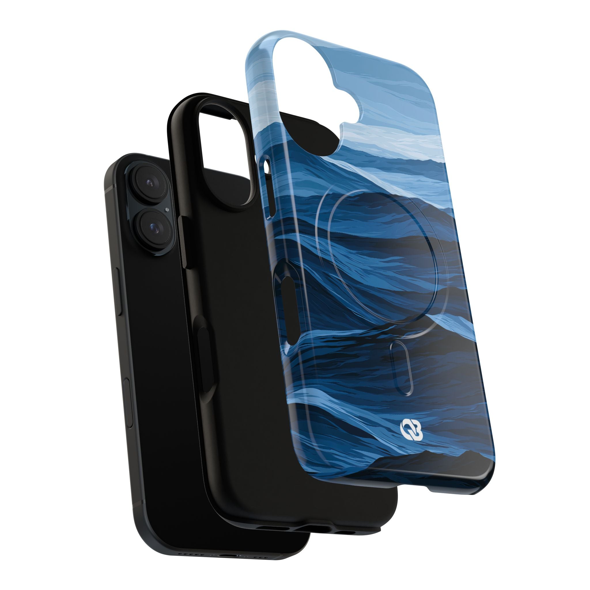 Blue Tough 2.0 Magsafe Phone Case for iPhone - Cobalt Ridge Tides