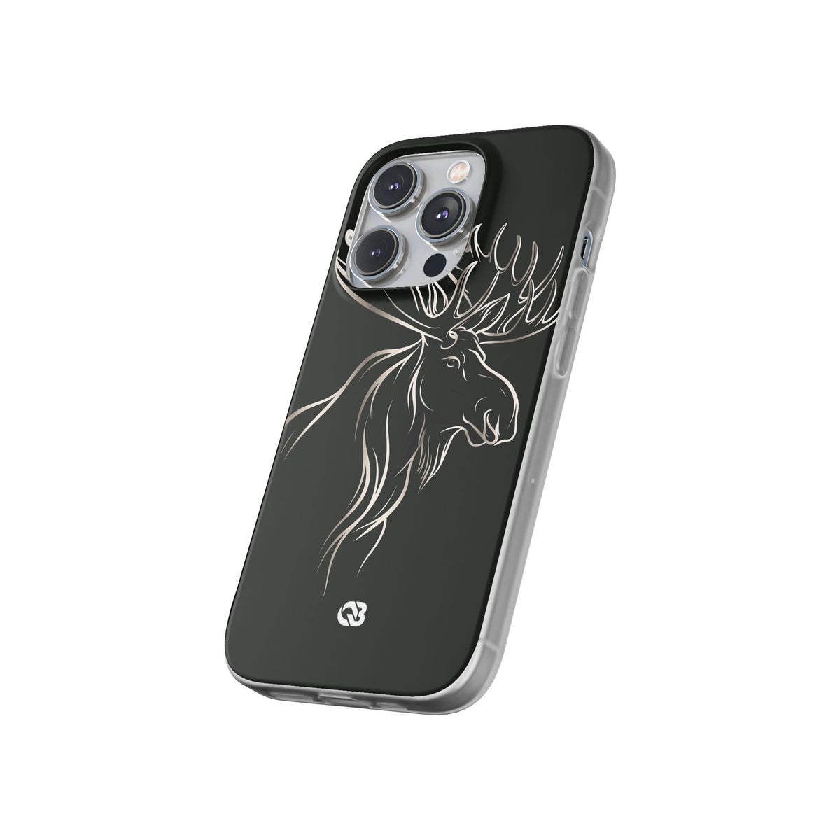 Nordic Moose Contour · Lite Phone Case for iPhone · Black
