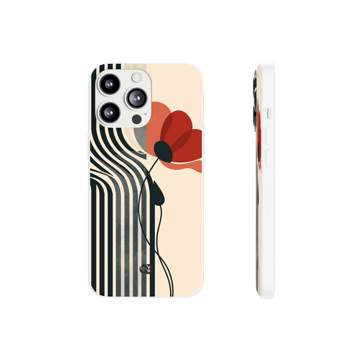 Modernist Poppy · Lite Phone Case for iPhone · Beige