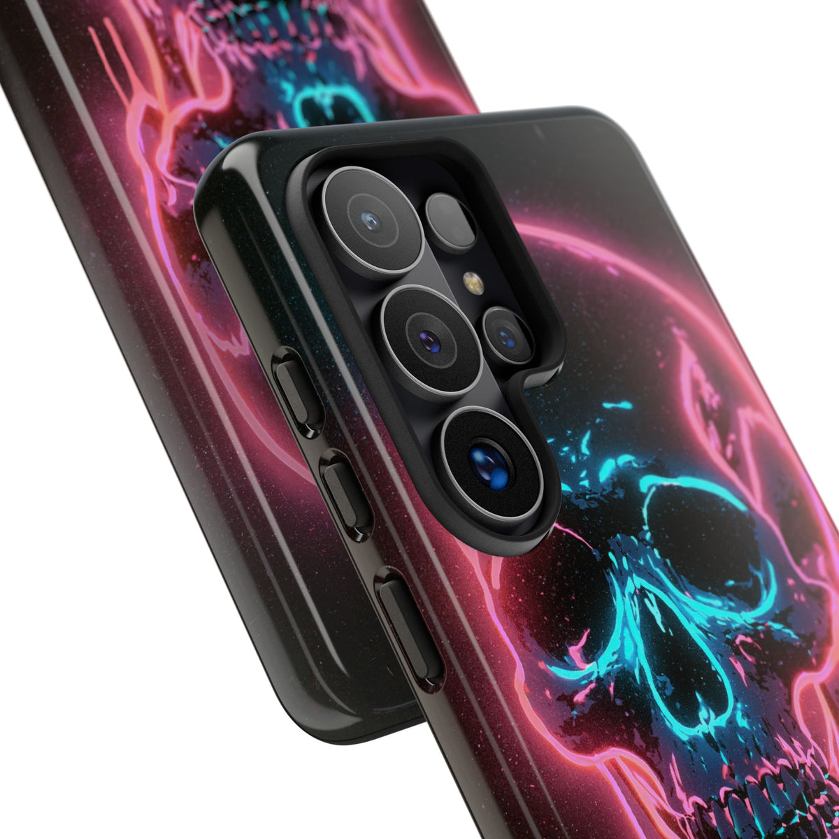 Neon Drip Skull · Tough Phone Case for Samsung · Black