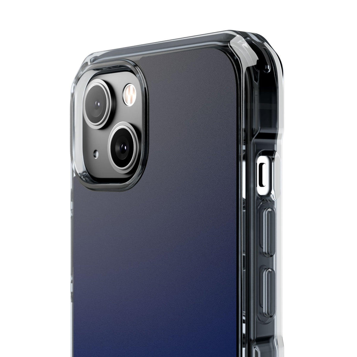 Midnight Cobalt Gradient · Clear Impact Magnetic Phone Case for iPhone · Blue